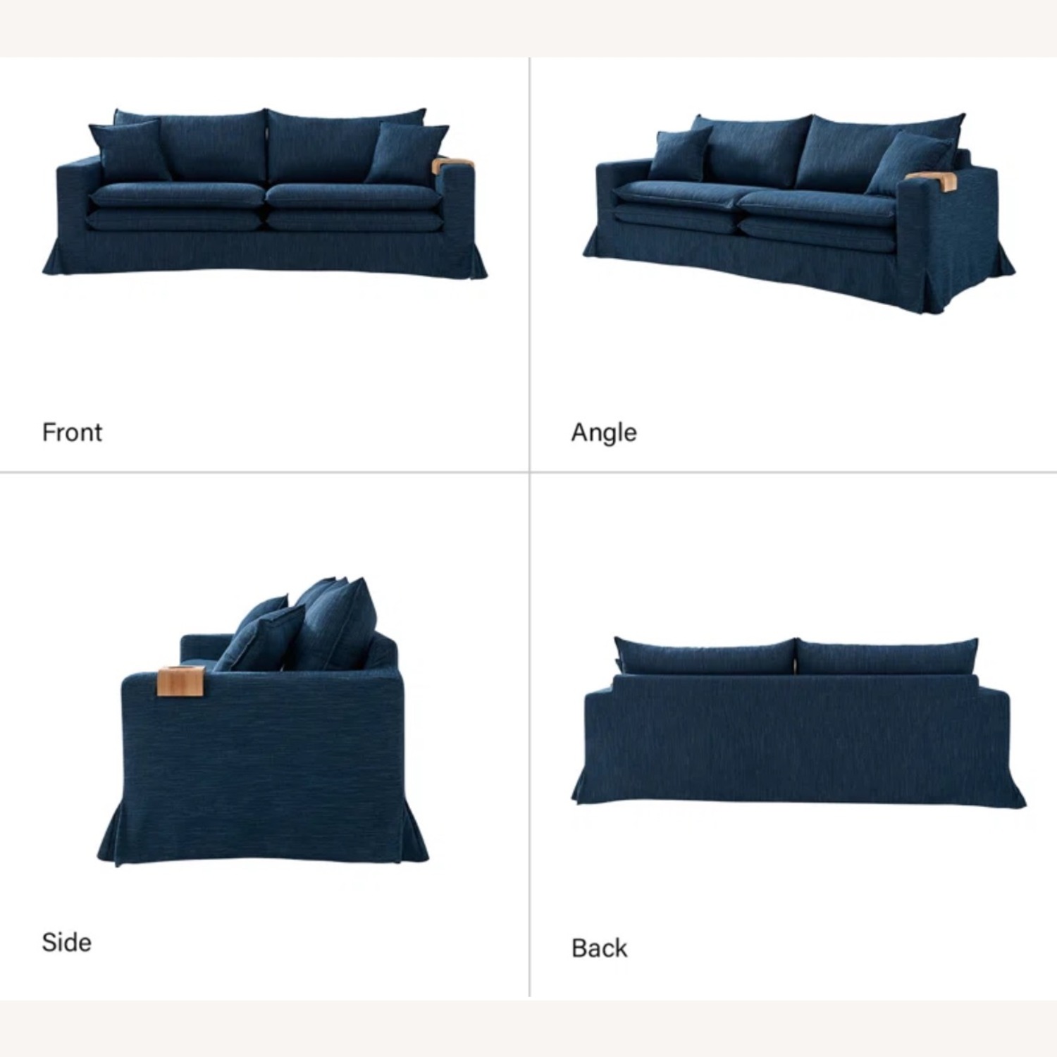 Wayfair Hokku Designs Upholstered Slipcovered Sofa - image-3