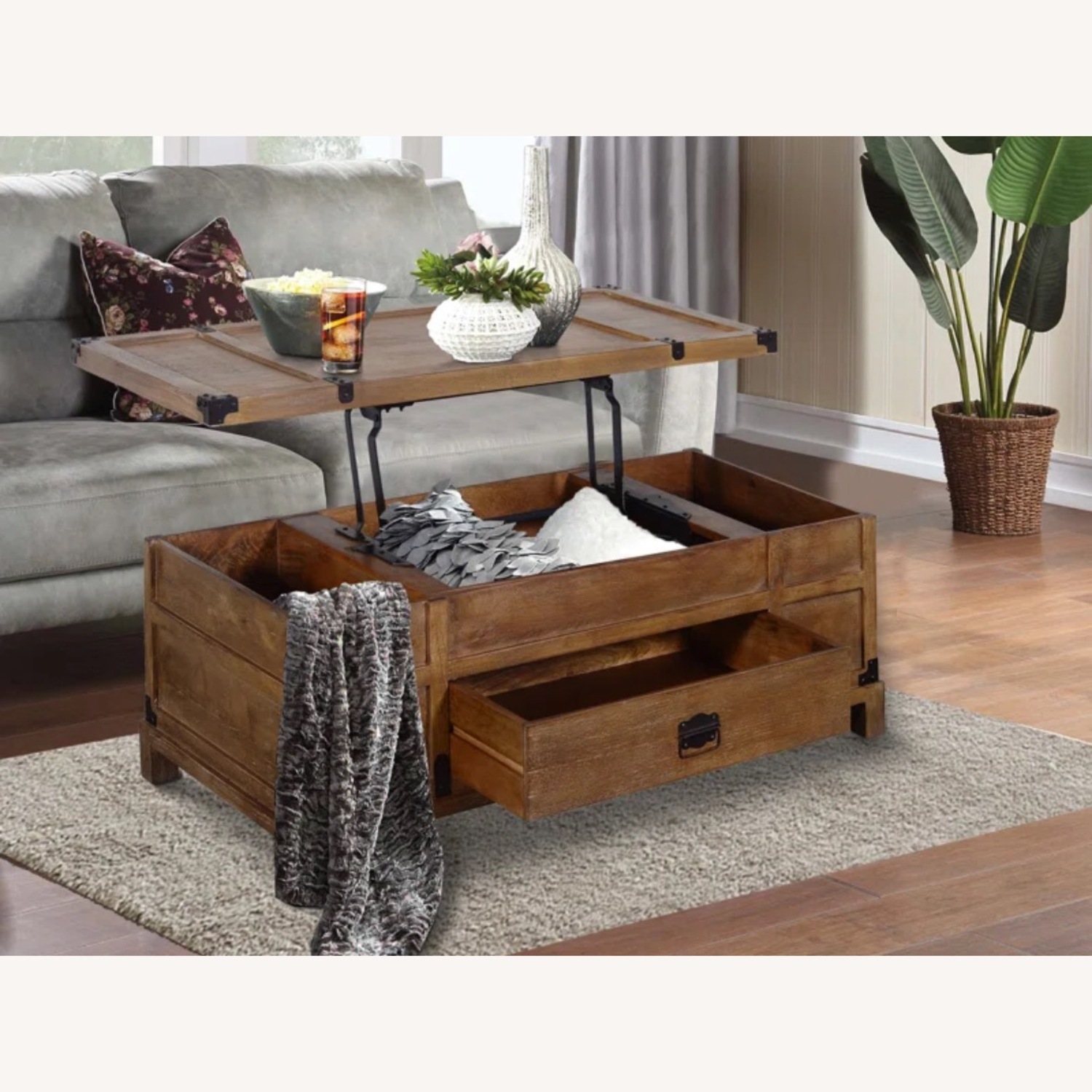 Wayfair Percival Solid Wood Coffee Table - image-4