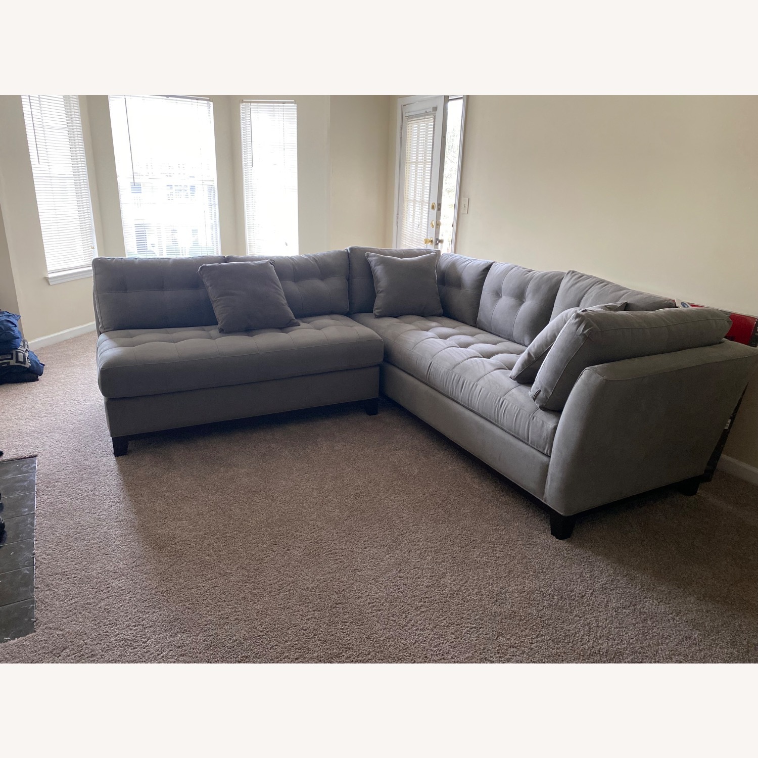 Gray Cindy Crawford Sectional - image-2