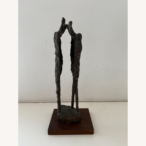Used Cast Bronze Sculpture Abstract Figurative Style for sale on AptDeco