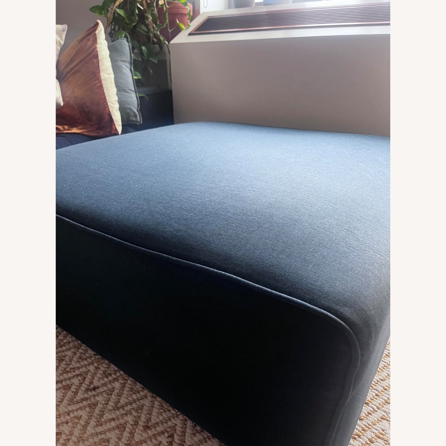 Modway Mingle Blue Ottoman - image-1