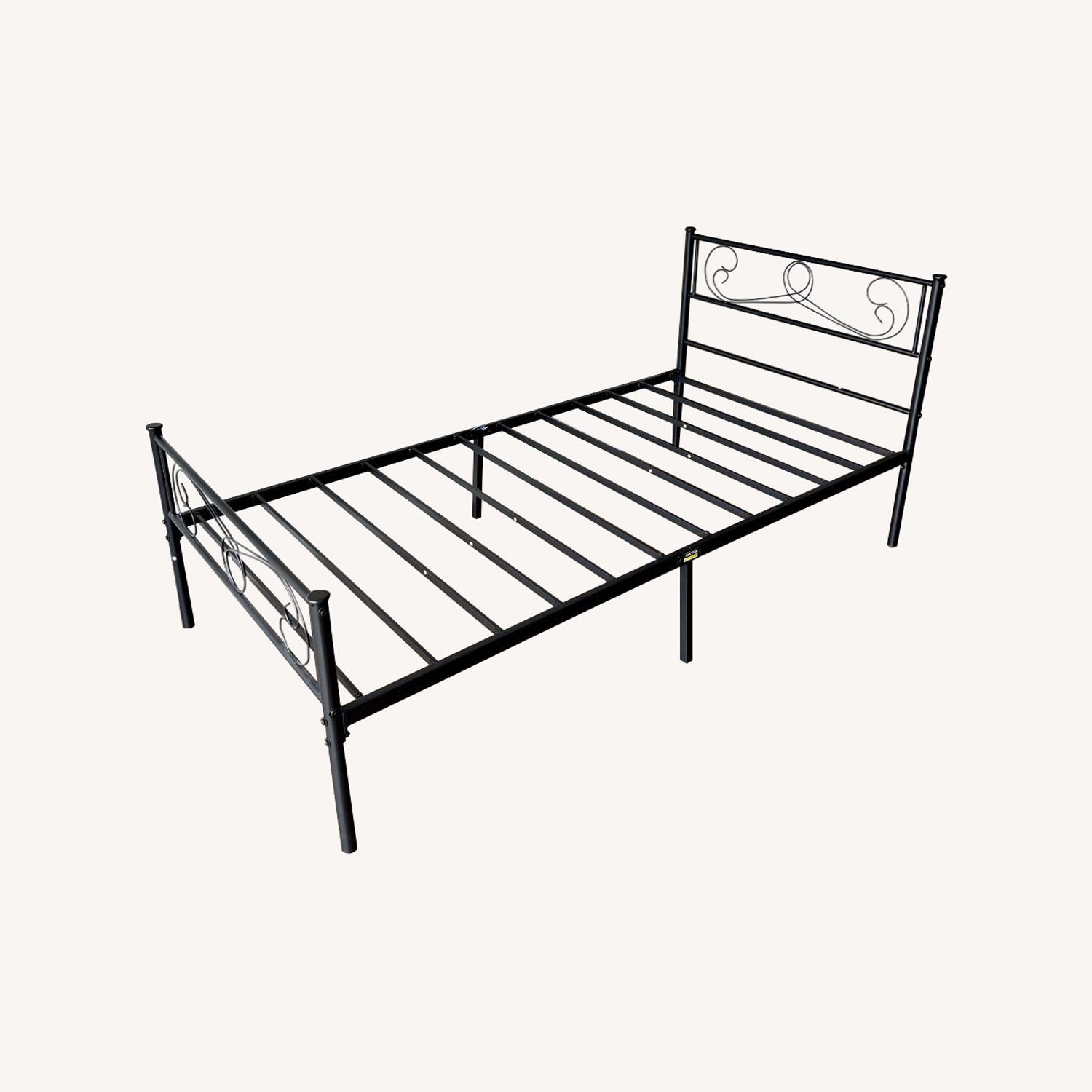 Amazon Twin Bed Frame Platform with Headboard - image-0