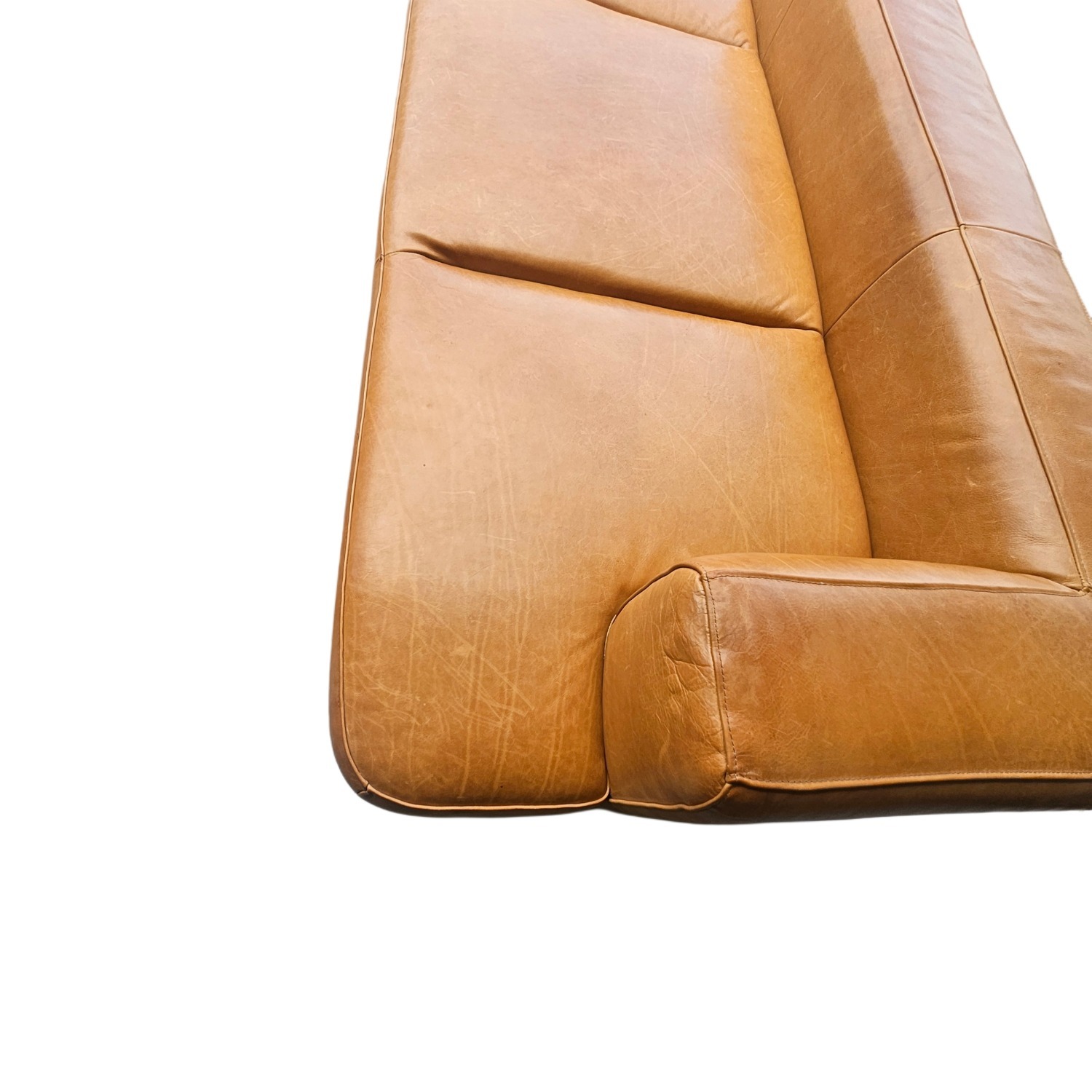 CB2 Serafin 81" Brown Leather Daybed - image-4