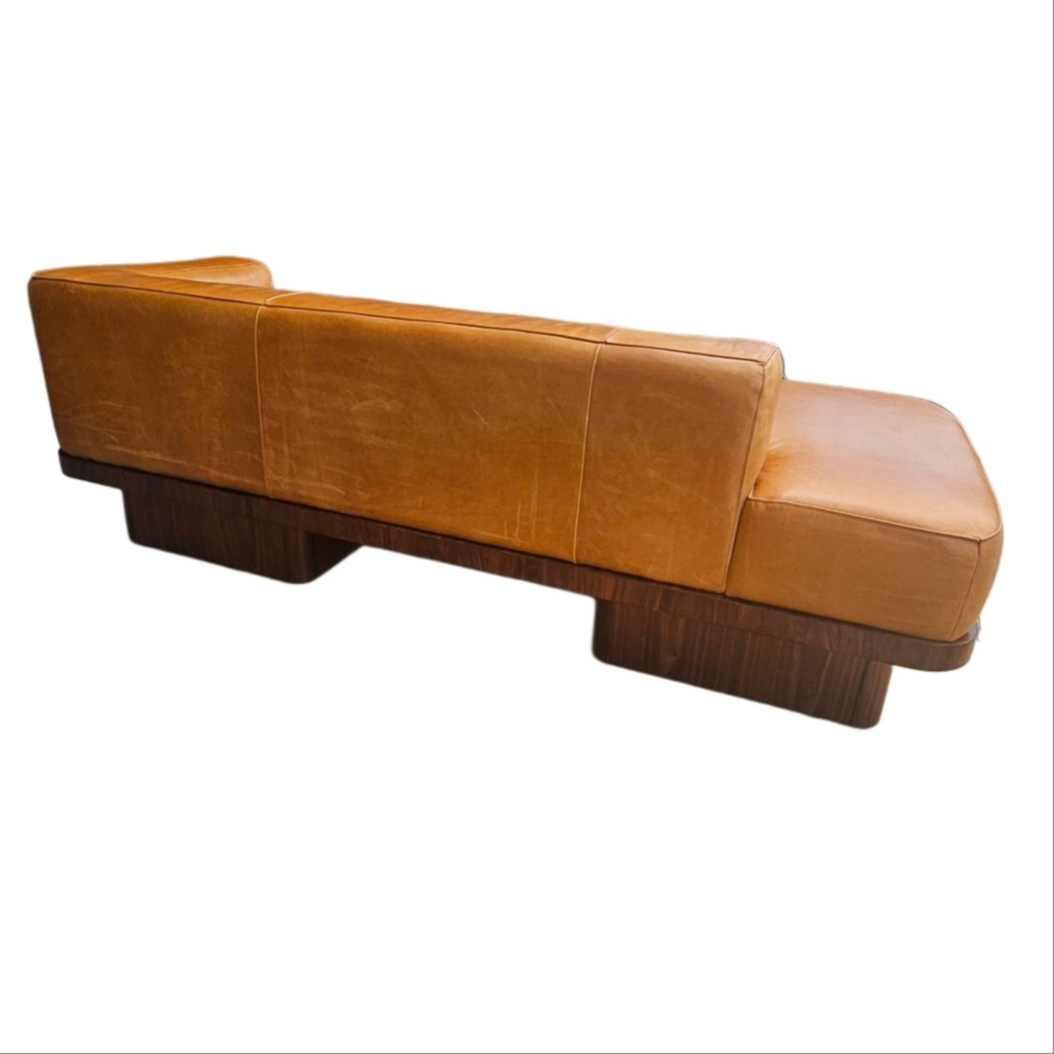 CB2 Serafin 81" Brown Leather Daybed - image-15