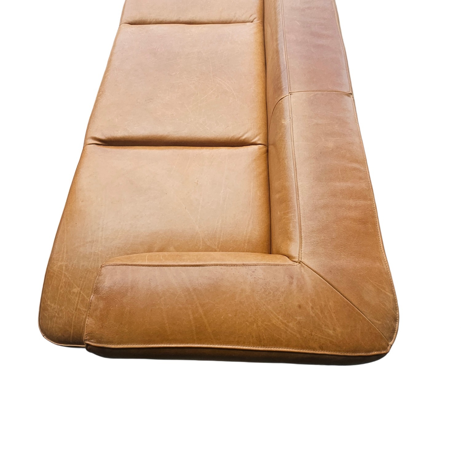 CB2 Serafin 81" Brown Leather Daybed - image-5