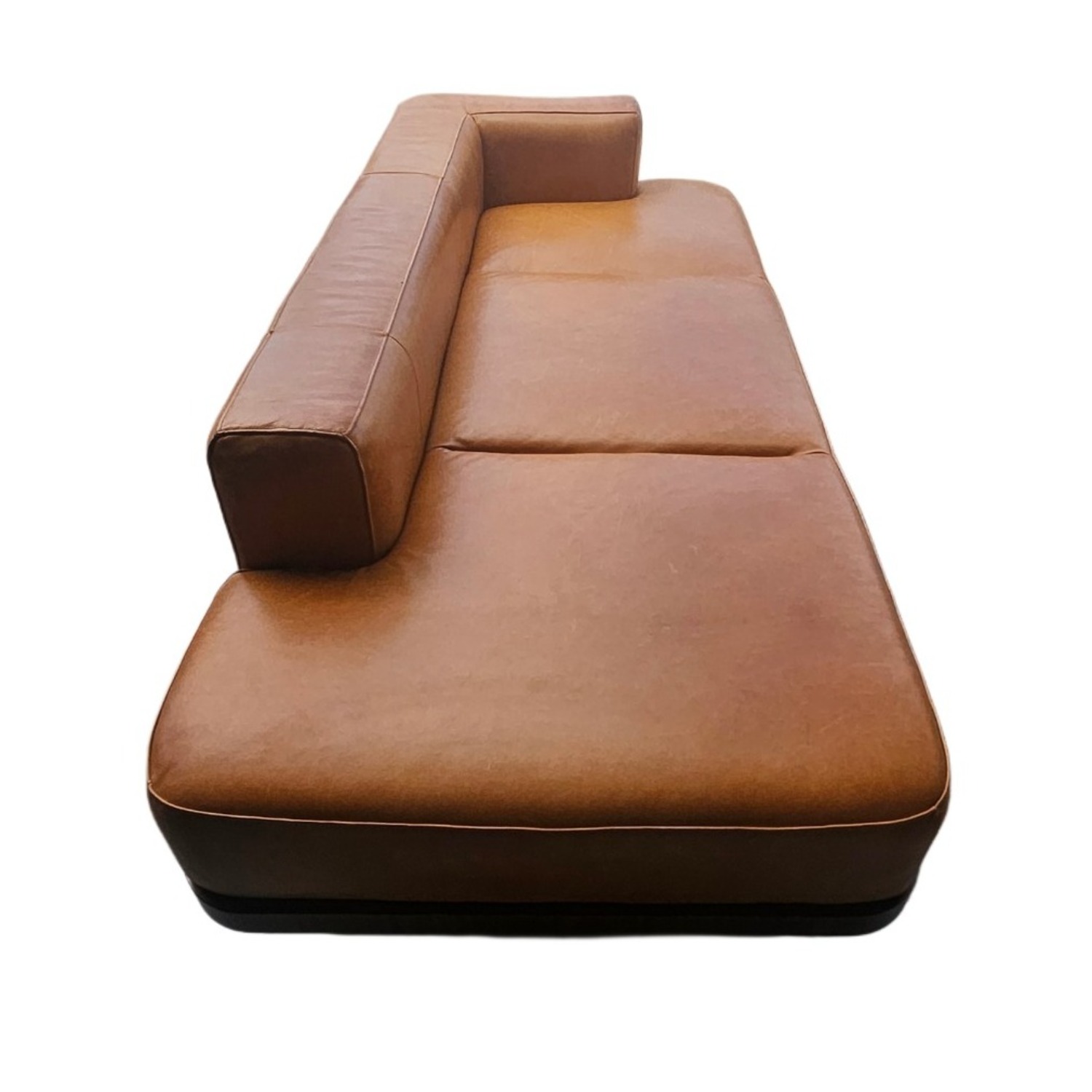 CB2 Serafin 81" Brown Leather Daybed - image-9