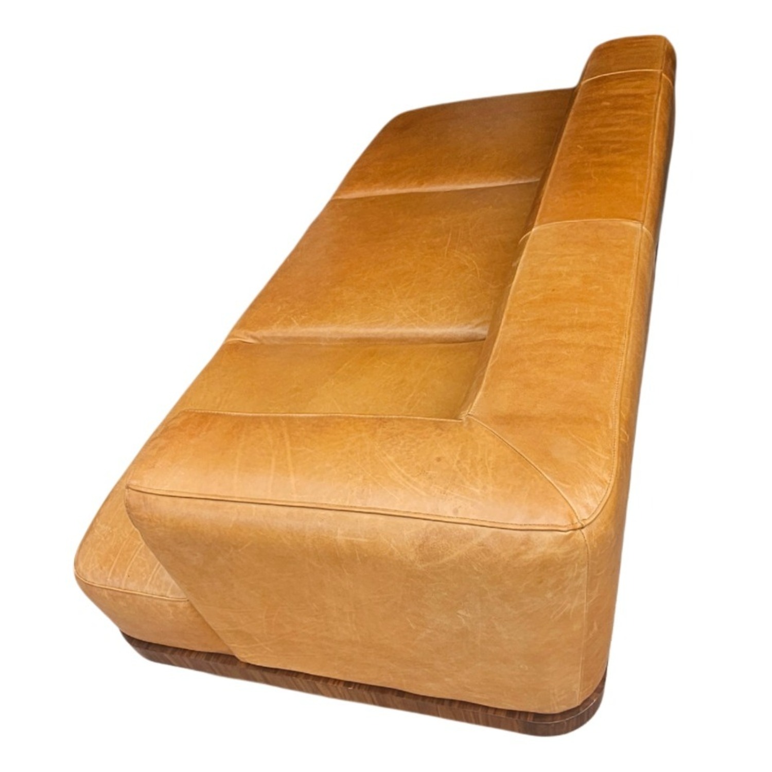 CB2 Serafin 81" Brown Leather Daybed - image-13