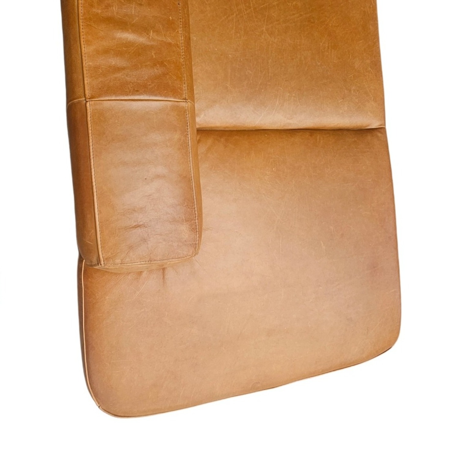 CB2 Serafin 81" Brown Leather Daybed - image-8