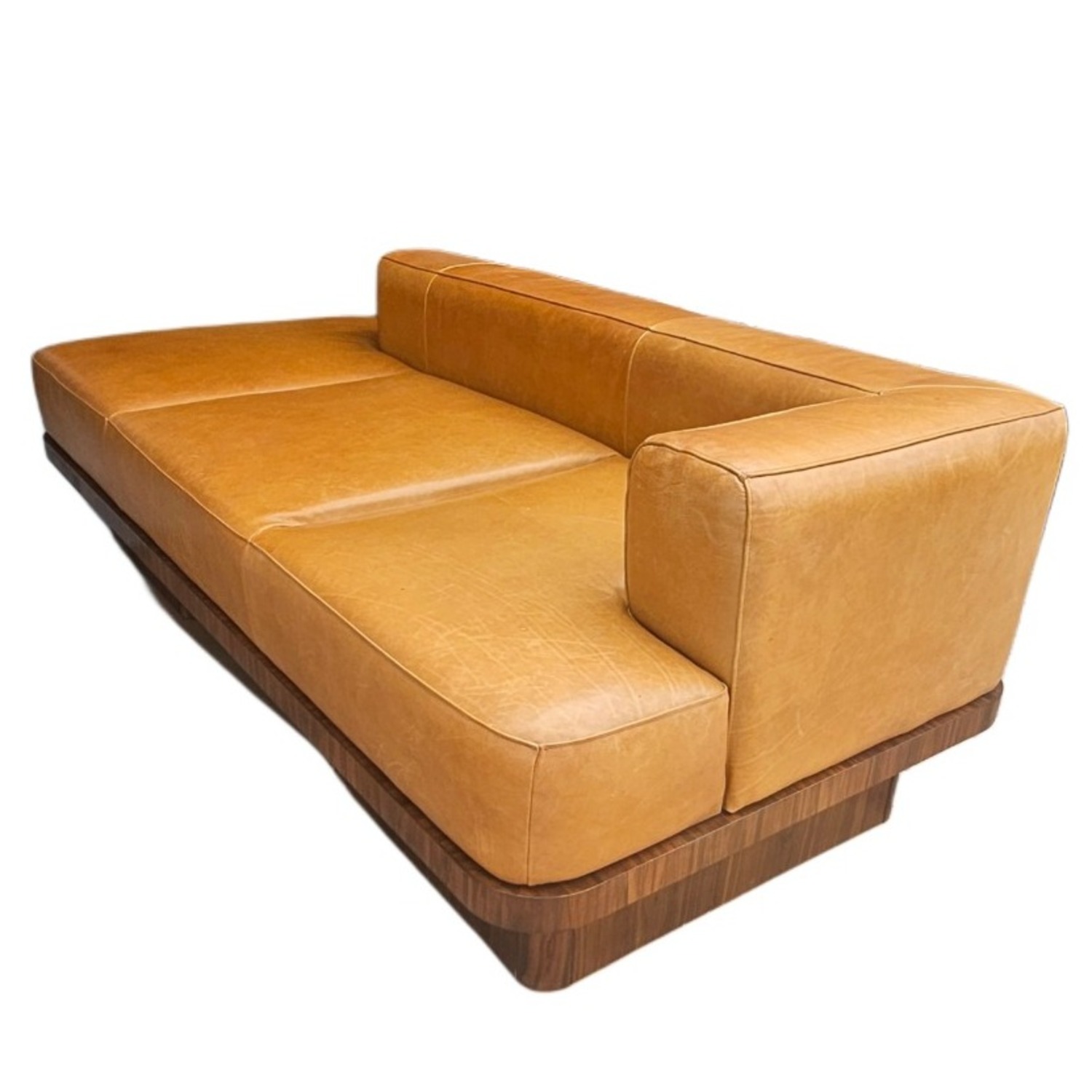 CB2 Serafin 81" Brown Leather Daybed - image-12