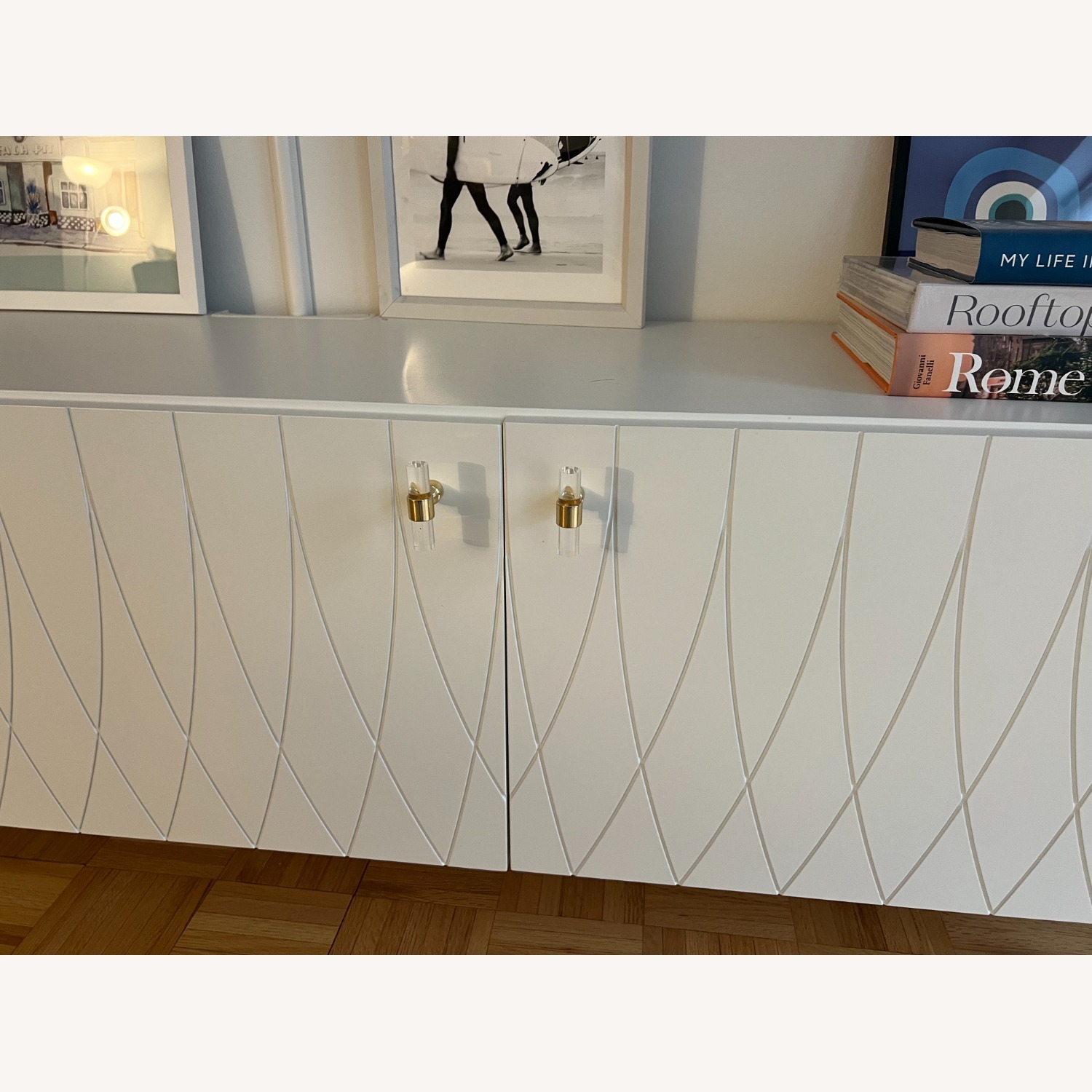 IKEA Besta Media Unit with Custom Norse Hardware - image-3