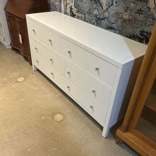Used Celine 6-Drawer Dresser White for sale on AptDeco