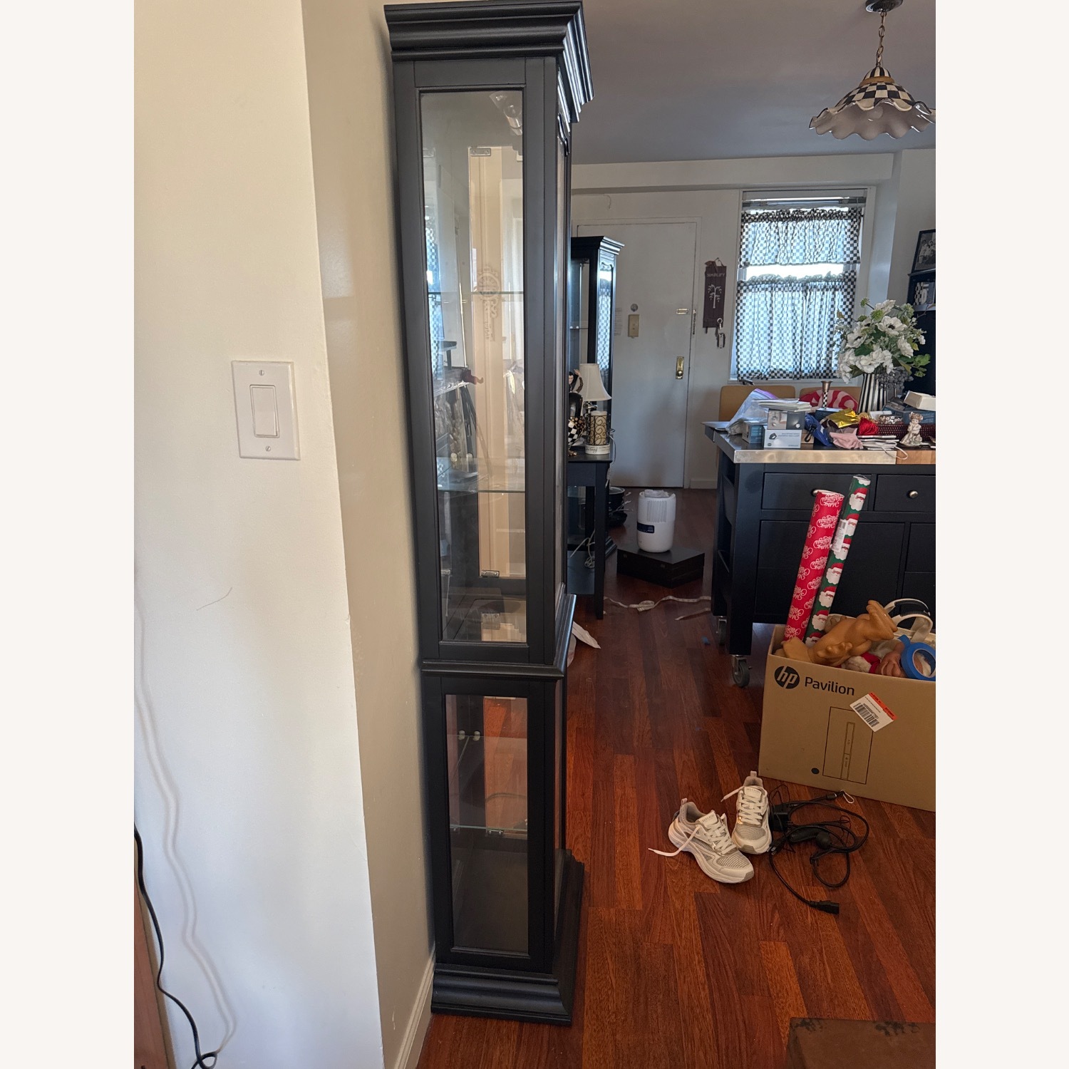 Lighted Cabinet with 4 Glass Shelves  - image-2