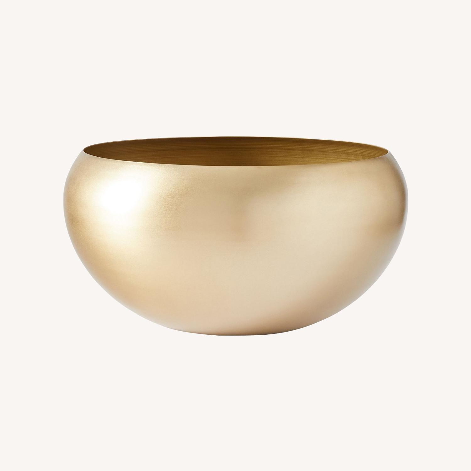 West Elm Organic Metal Floor Planter - image-0