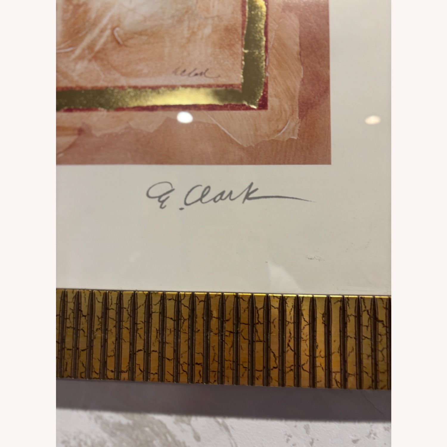  Art Print in Golden Frame W Glass Cover Set of 2 - image-13