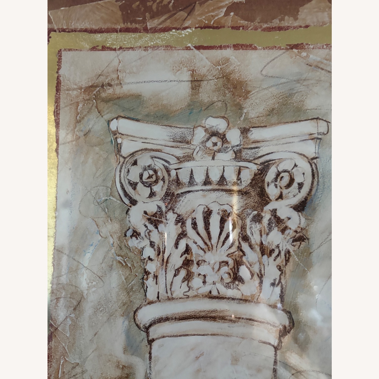  Art Print in Golden Frame W Glass Cover Set of 2 - image-20