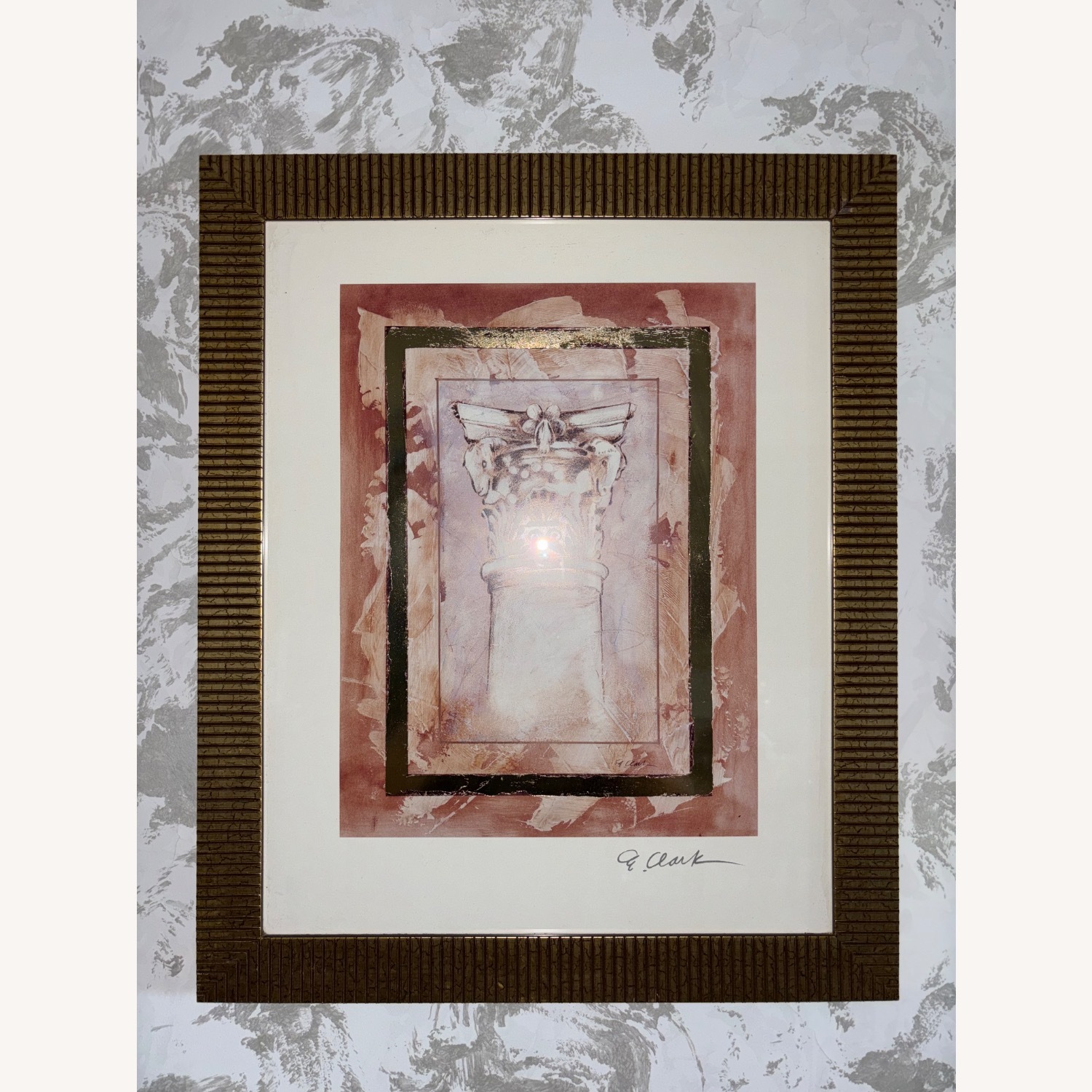  Art Print in Golden Frame W Glass Cover Set of 2 - image-16