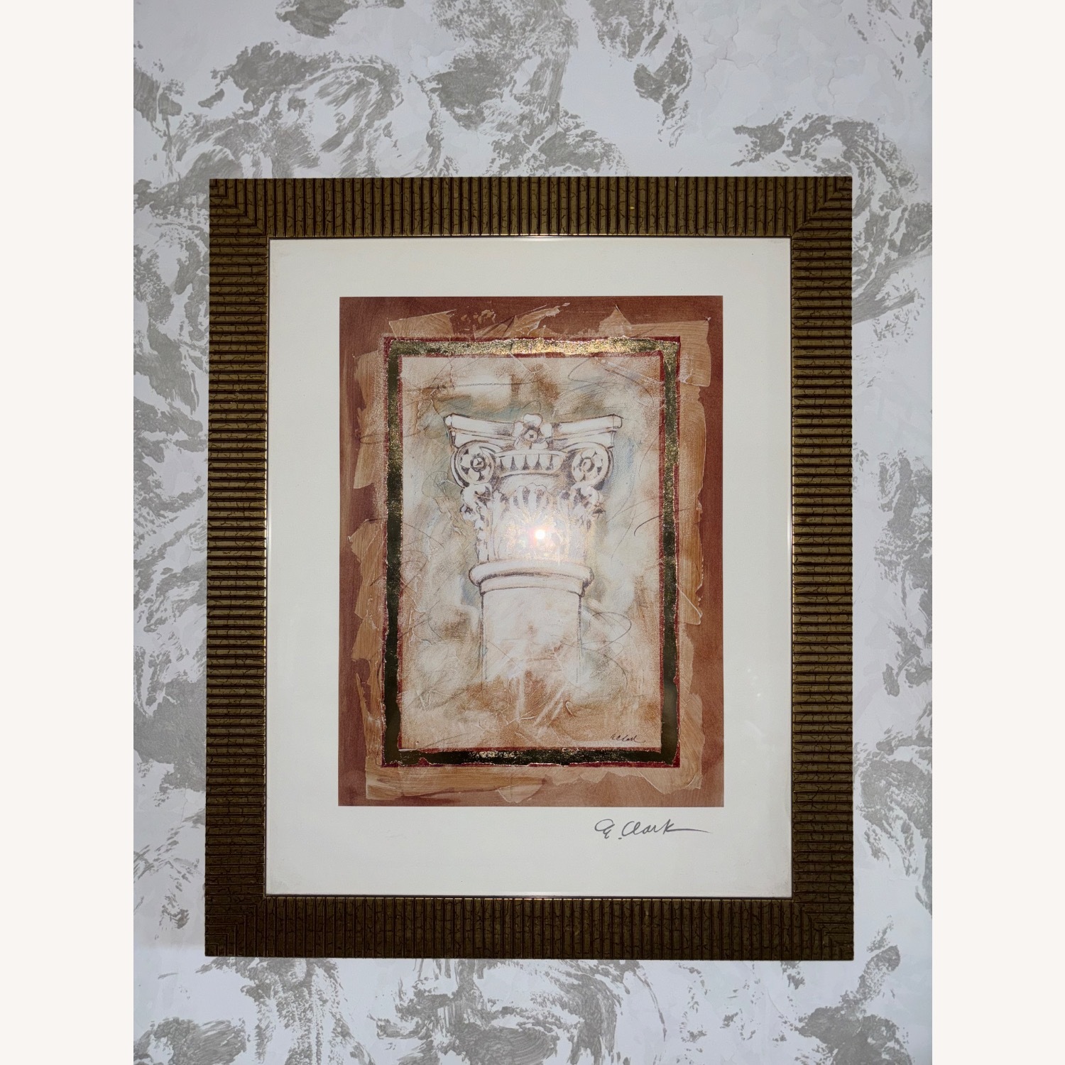  Art Print in Golden Frame W Glass Cover Set of 2 - image-23