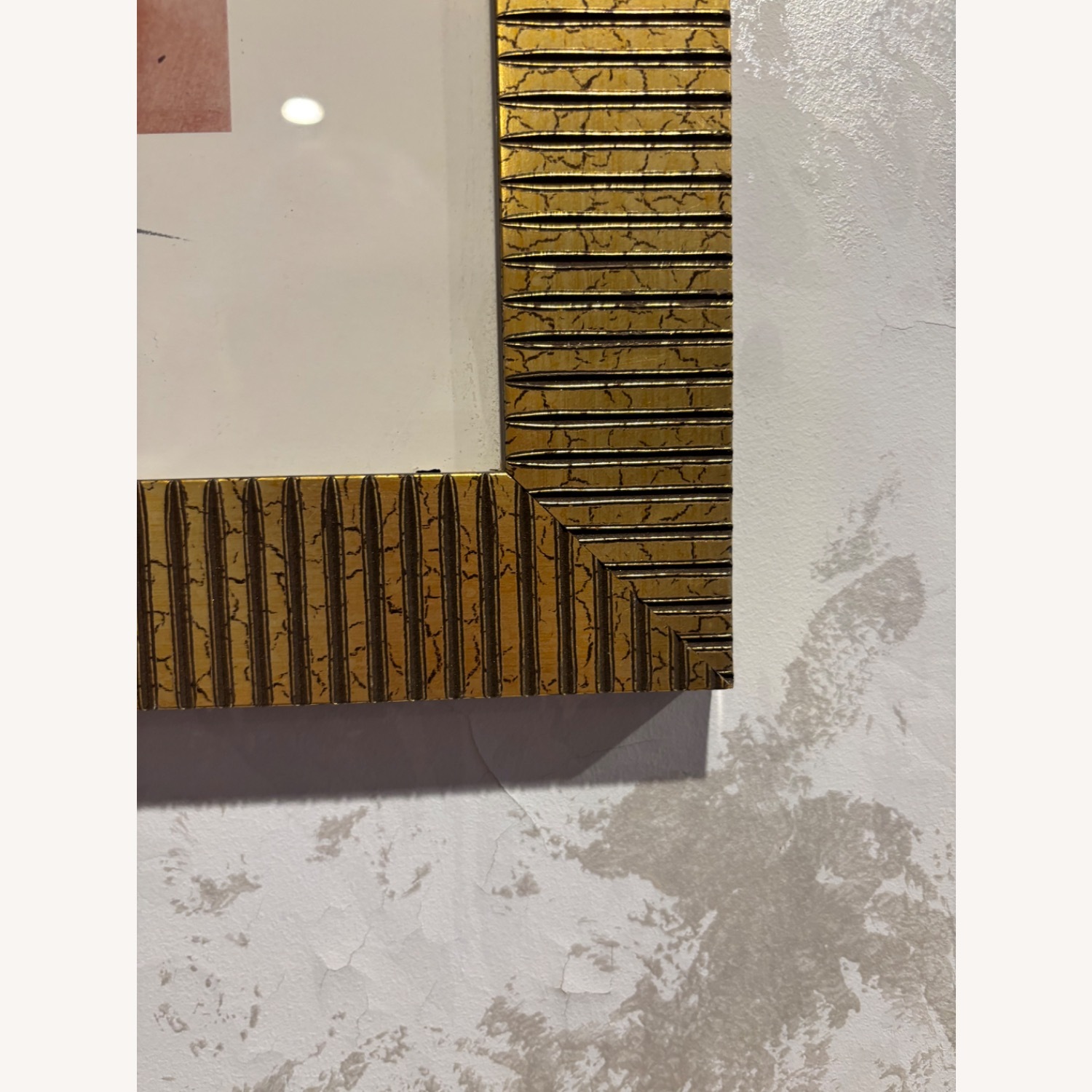  Art Print in Golden Frame W Glass Cover Set of 2 - image-6