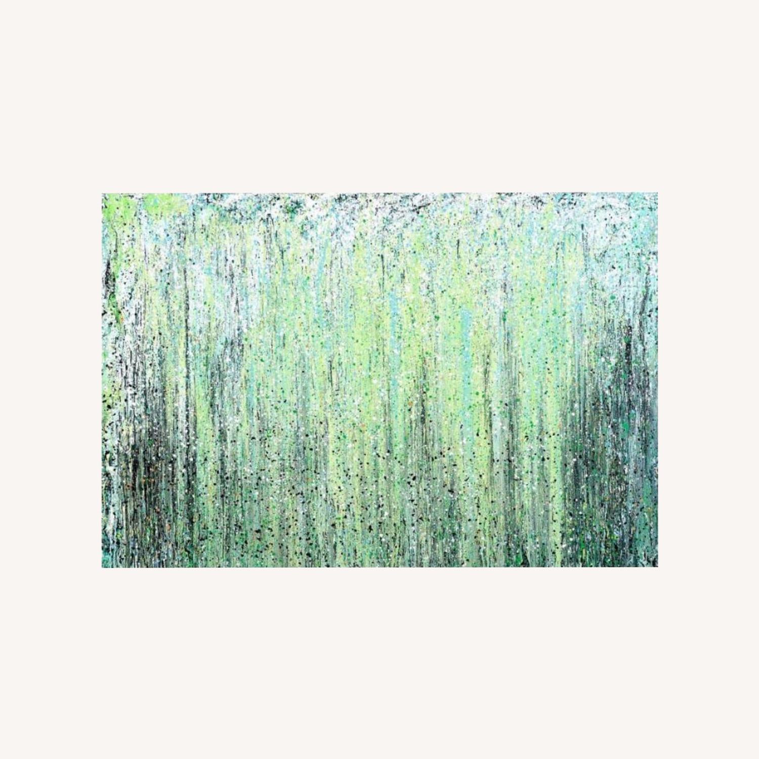 Leslie Parke New Day - Oil and Metallic on Canvas - image-0