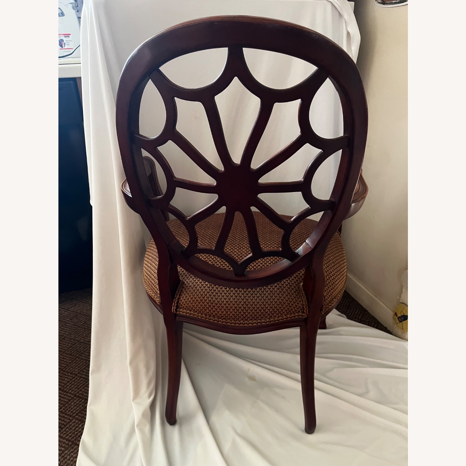 Regency Hepplewhite Style Spider Back Chair - image-4
