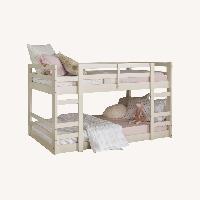 Walker Edison Twin Over Twin Bunk Bed Real Wood