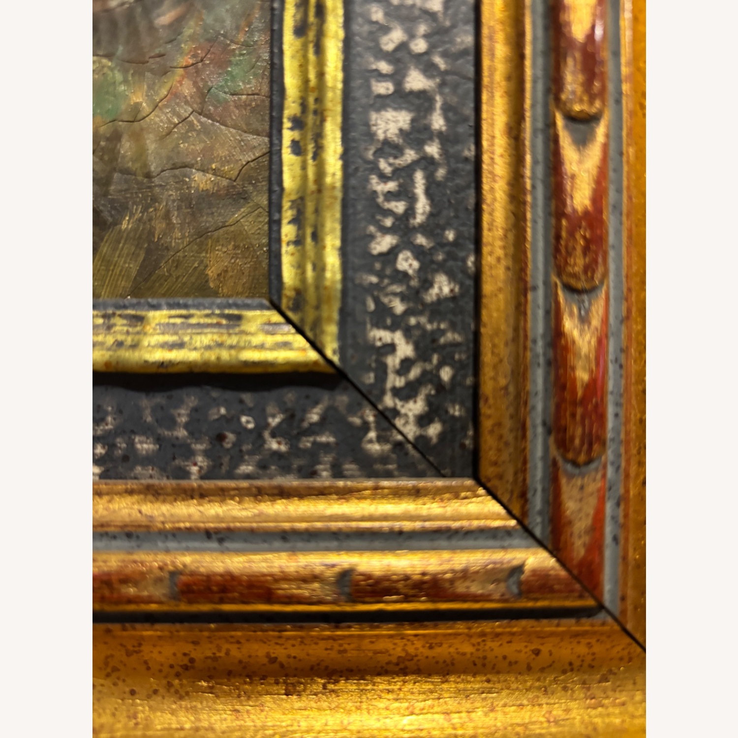 Signed Brummel Oil Painting of Hunting Scene - image-8