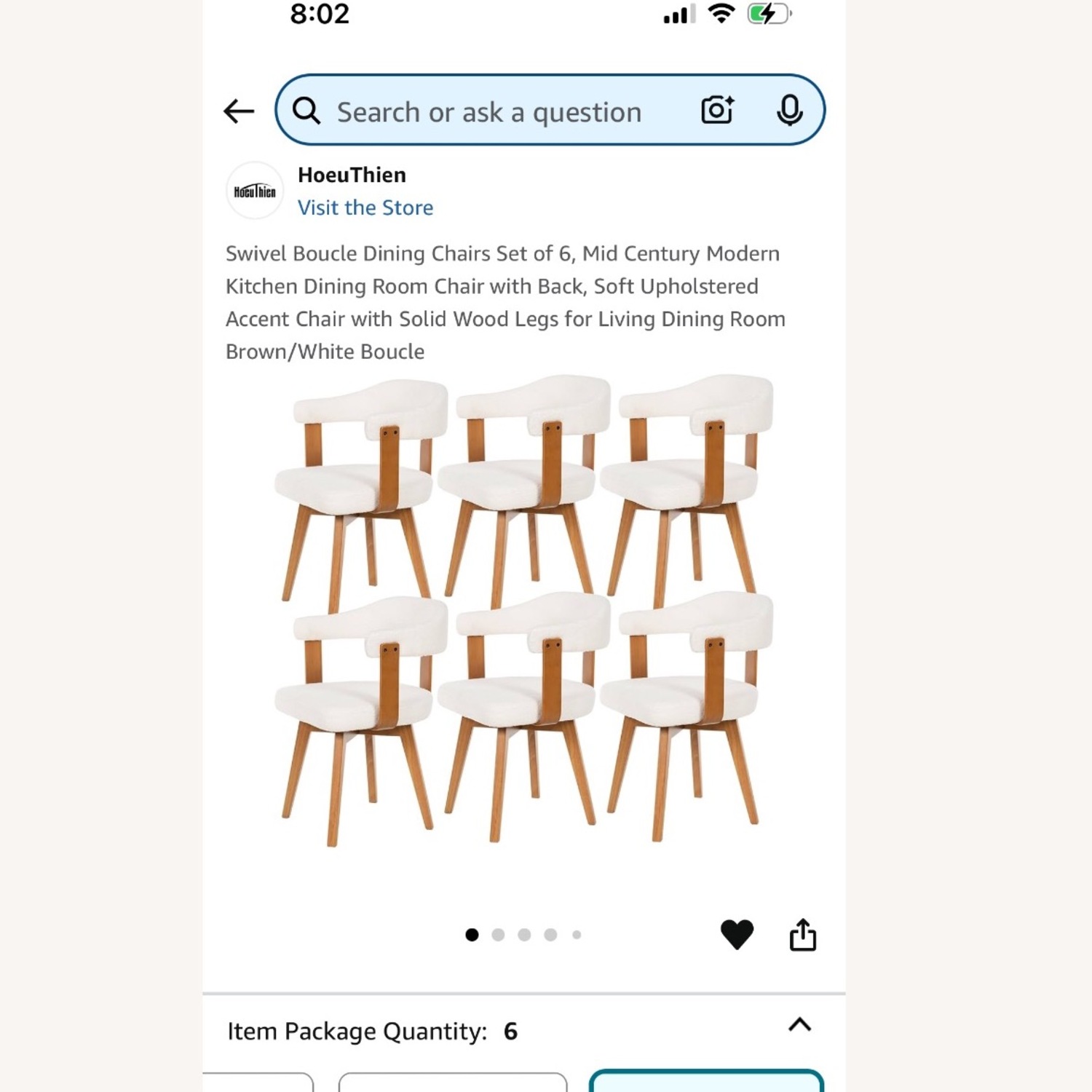 Boucle Accent Chair - image-4