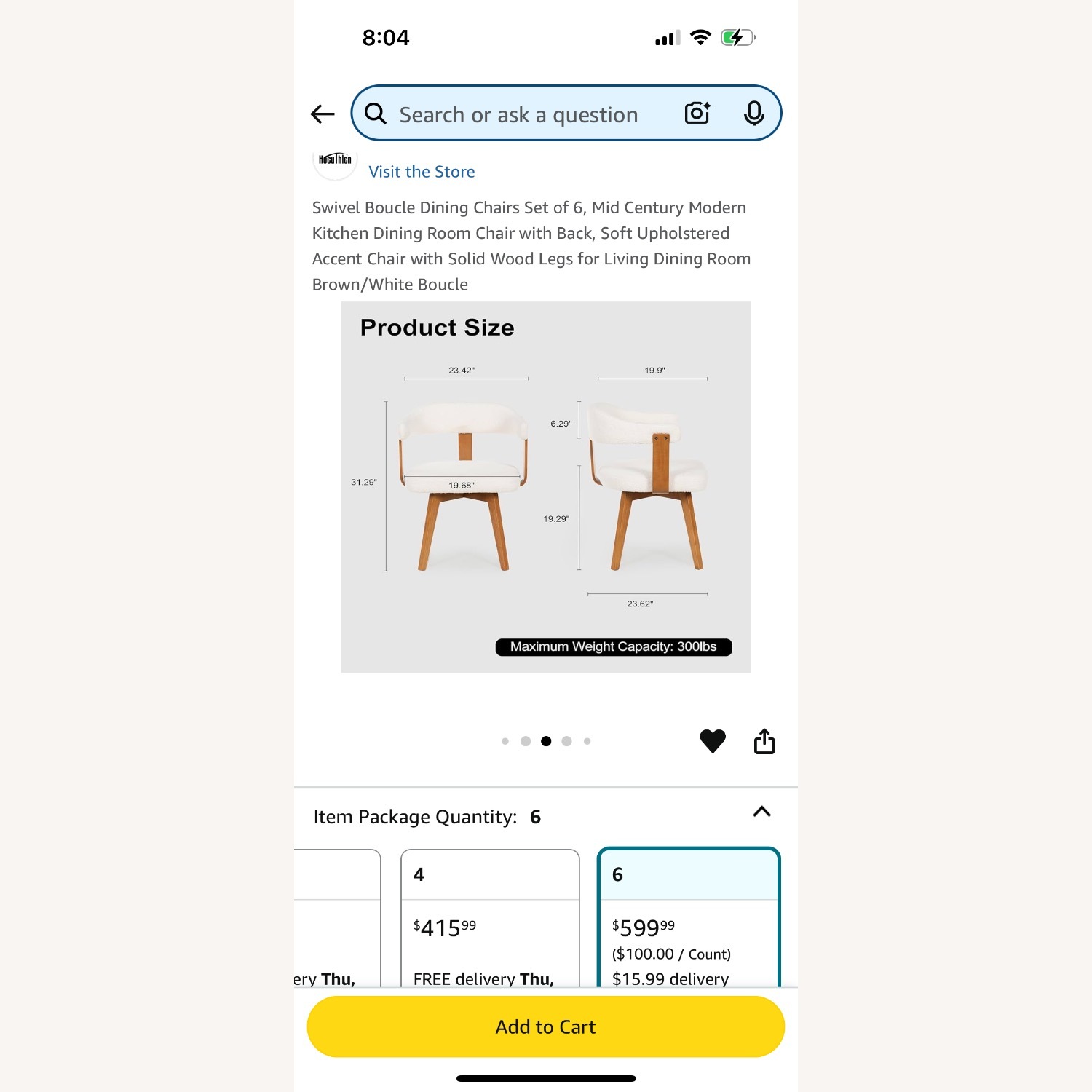 Boucle Accent Chair - image-2