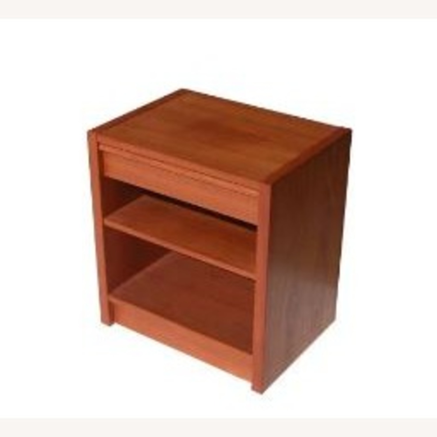 Vintage Mid-Century Solid Teak Nightstand - image-1