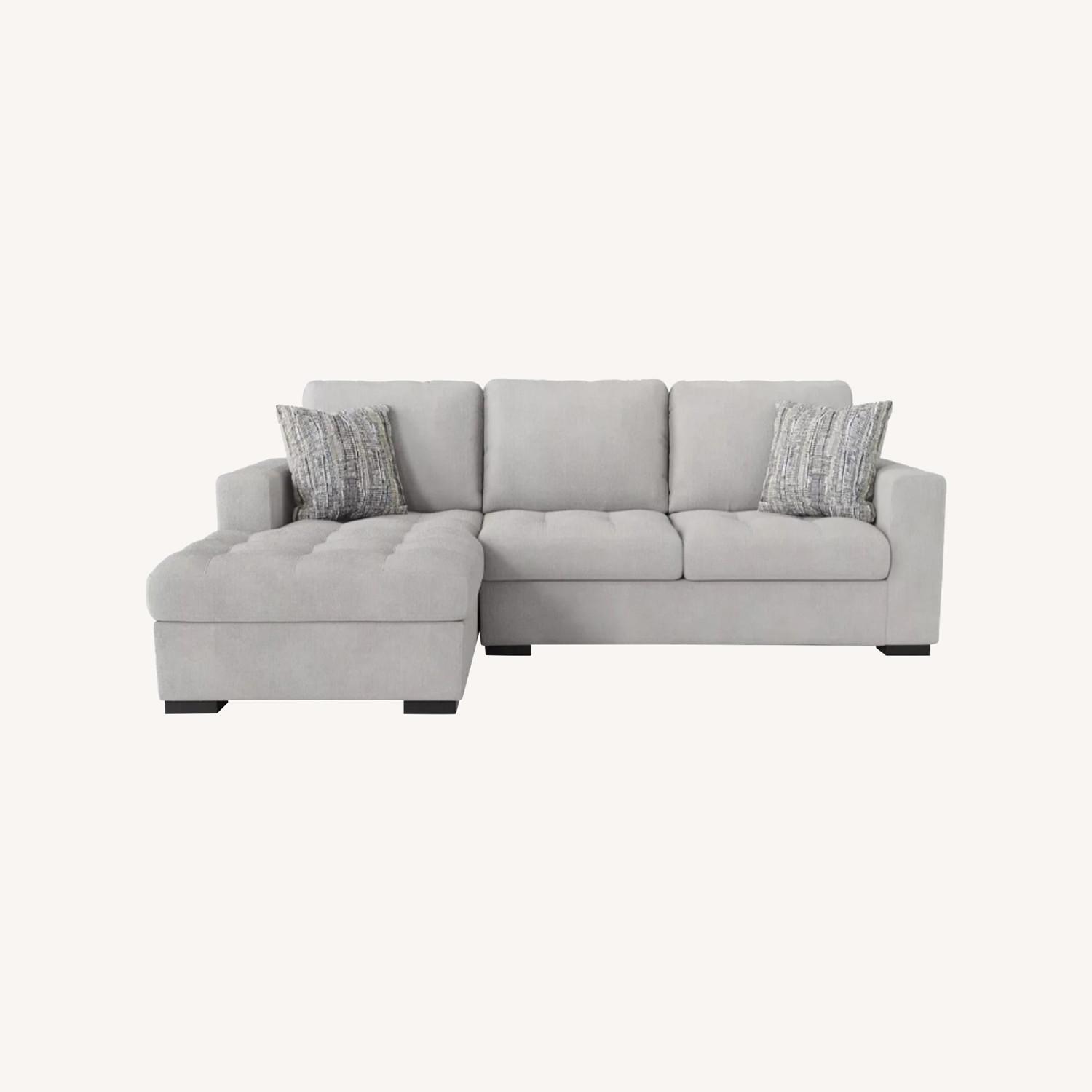 Angelino Heights Gray Sleeper Sectional - image-0