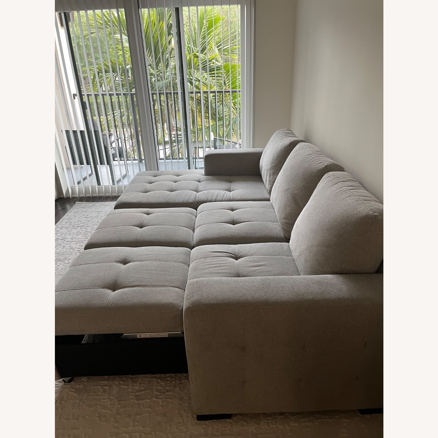Angelino Heights Gray Sleeper Sectional - image-3