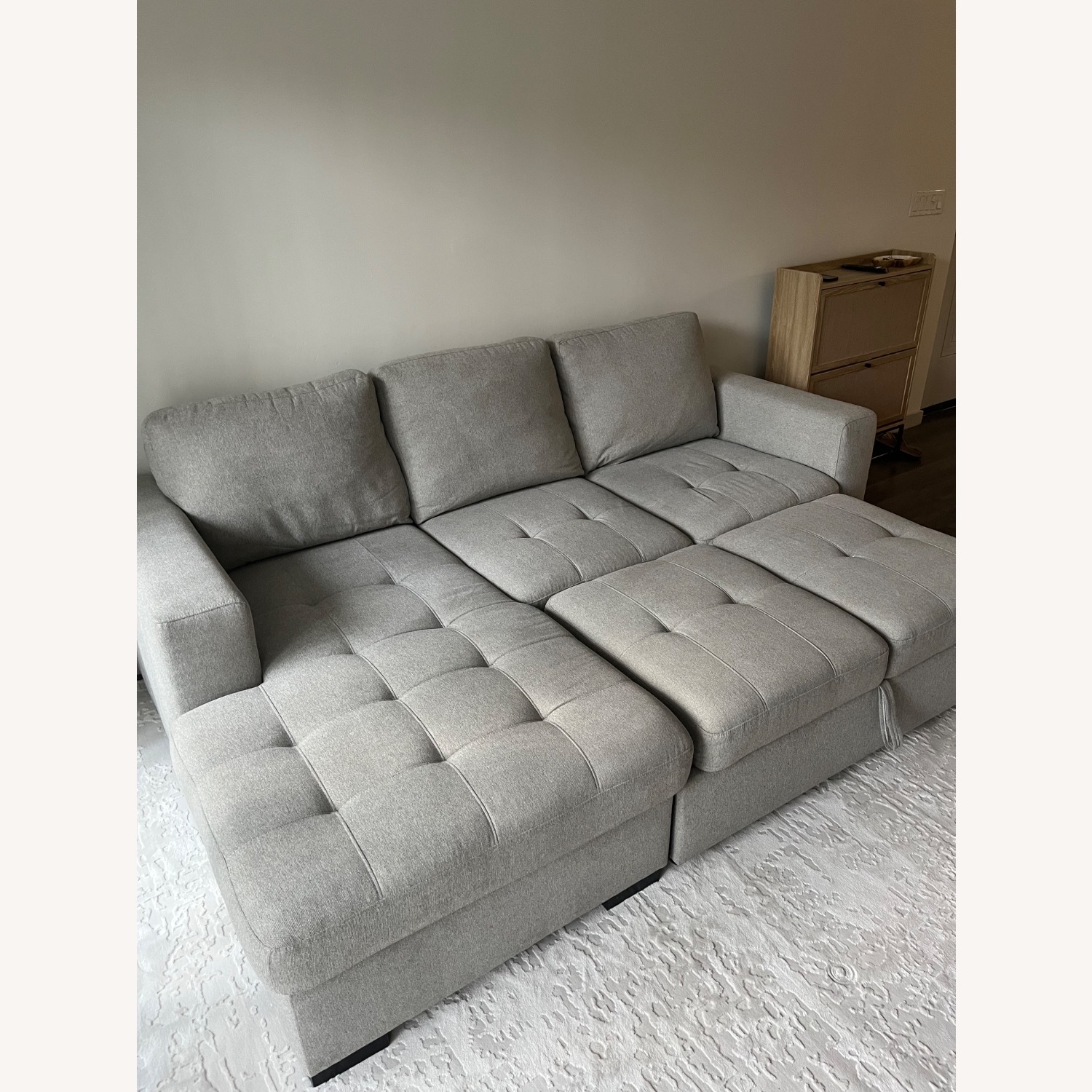 Angelino Heights Gray Sleeper Sectional - image-2