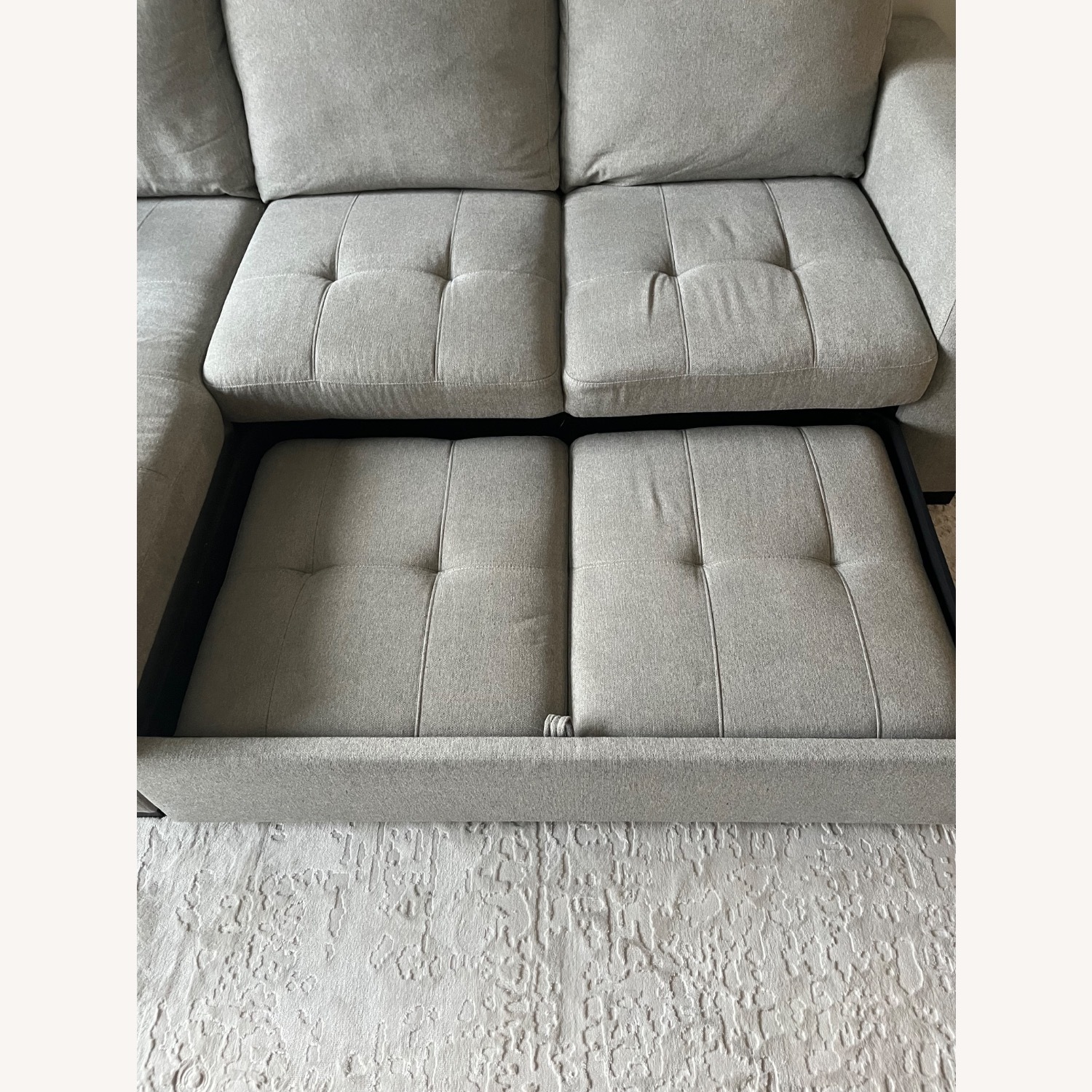 Angelino Heights Gray Sleeper Sectional - image-5