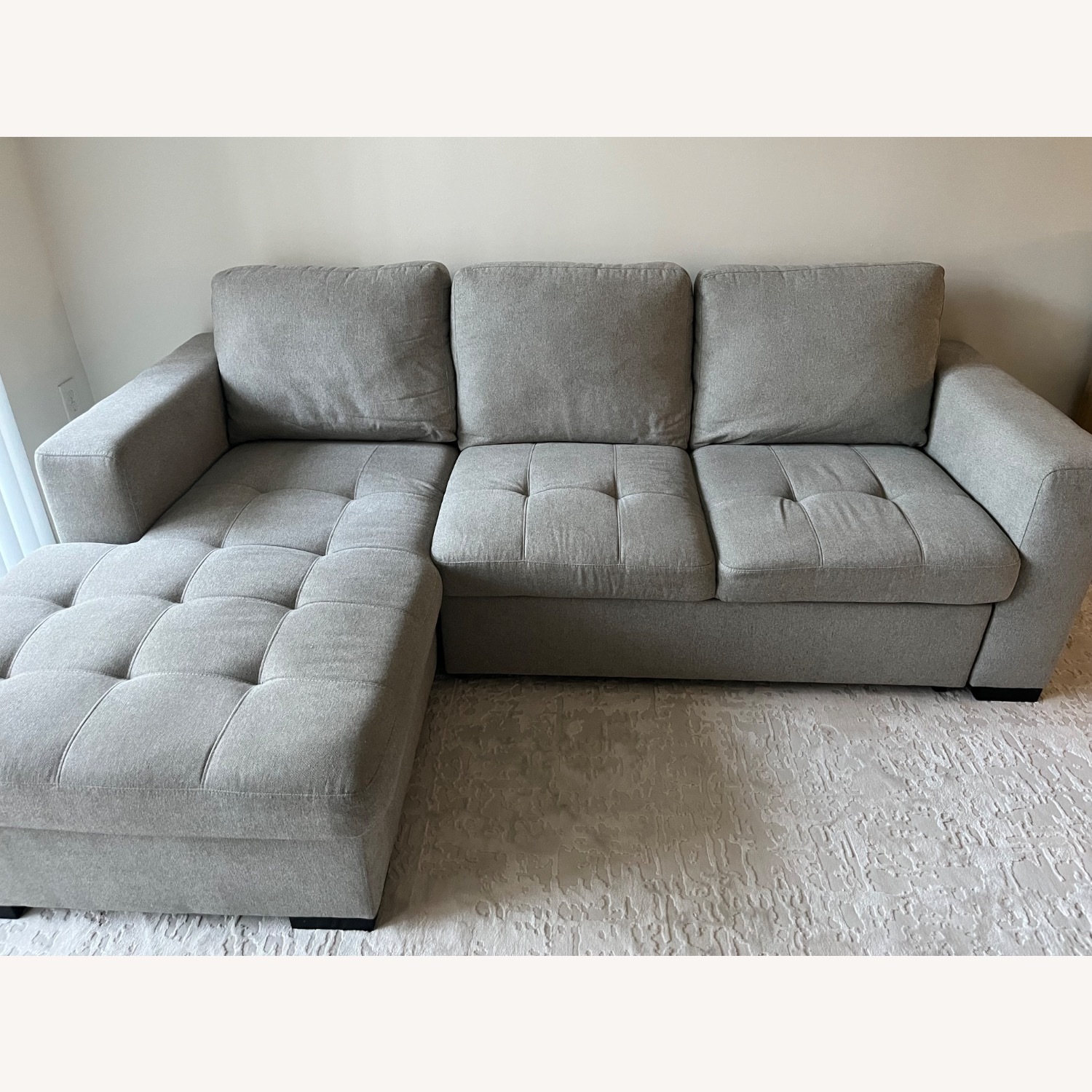 Angelino Heights Gray Sleeper Sectional - image-1