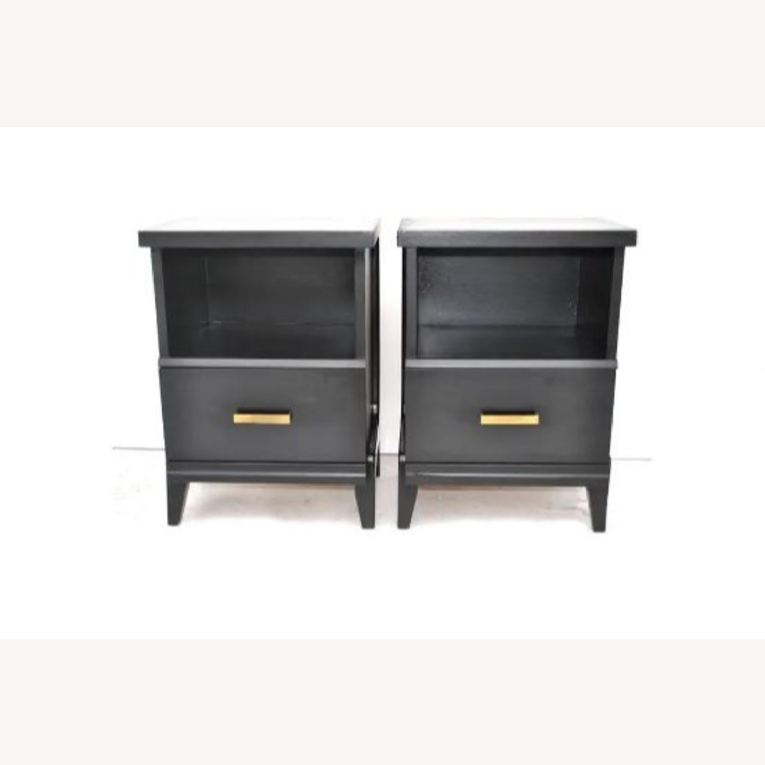 1st Dibs Vintage Mid-Century Ebonized Nightstands - image-2