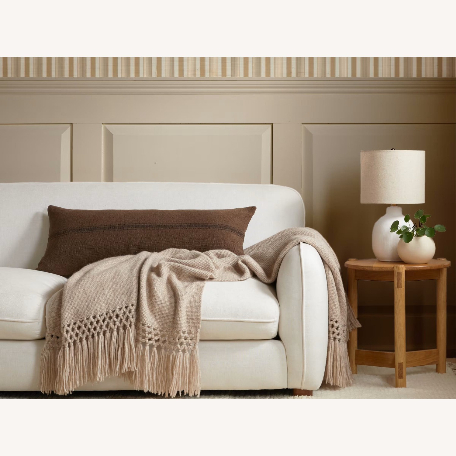 Parachute Cozy Alpaca Throw In Taupe - image-5