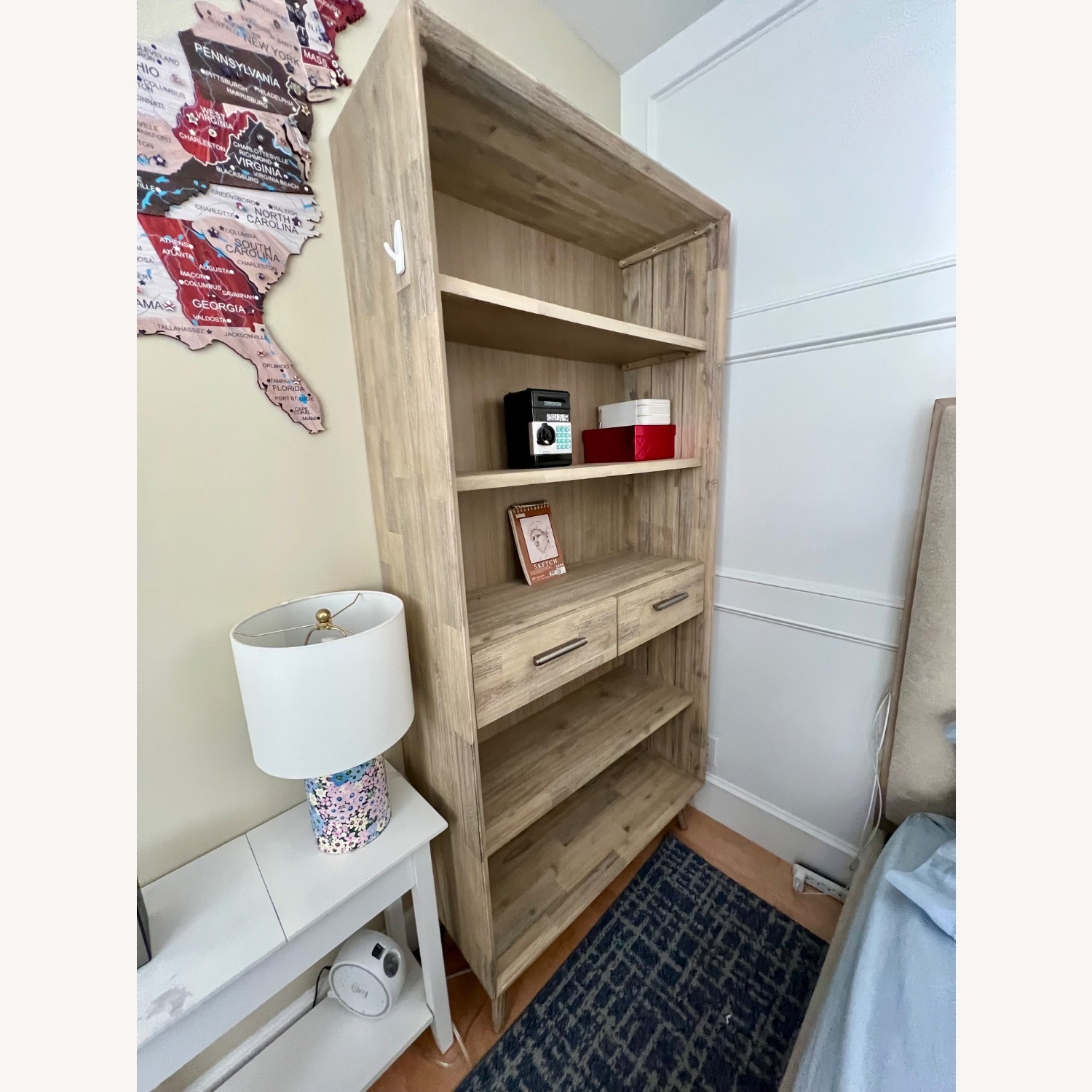 Living Spaces Natural Modern 77” Bookstore - image-3