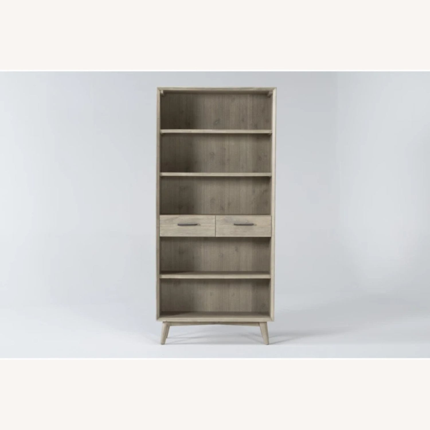 Living Spaces Natural Modern 77” Bookstore - image-0