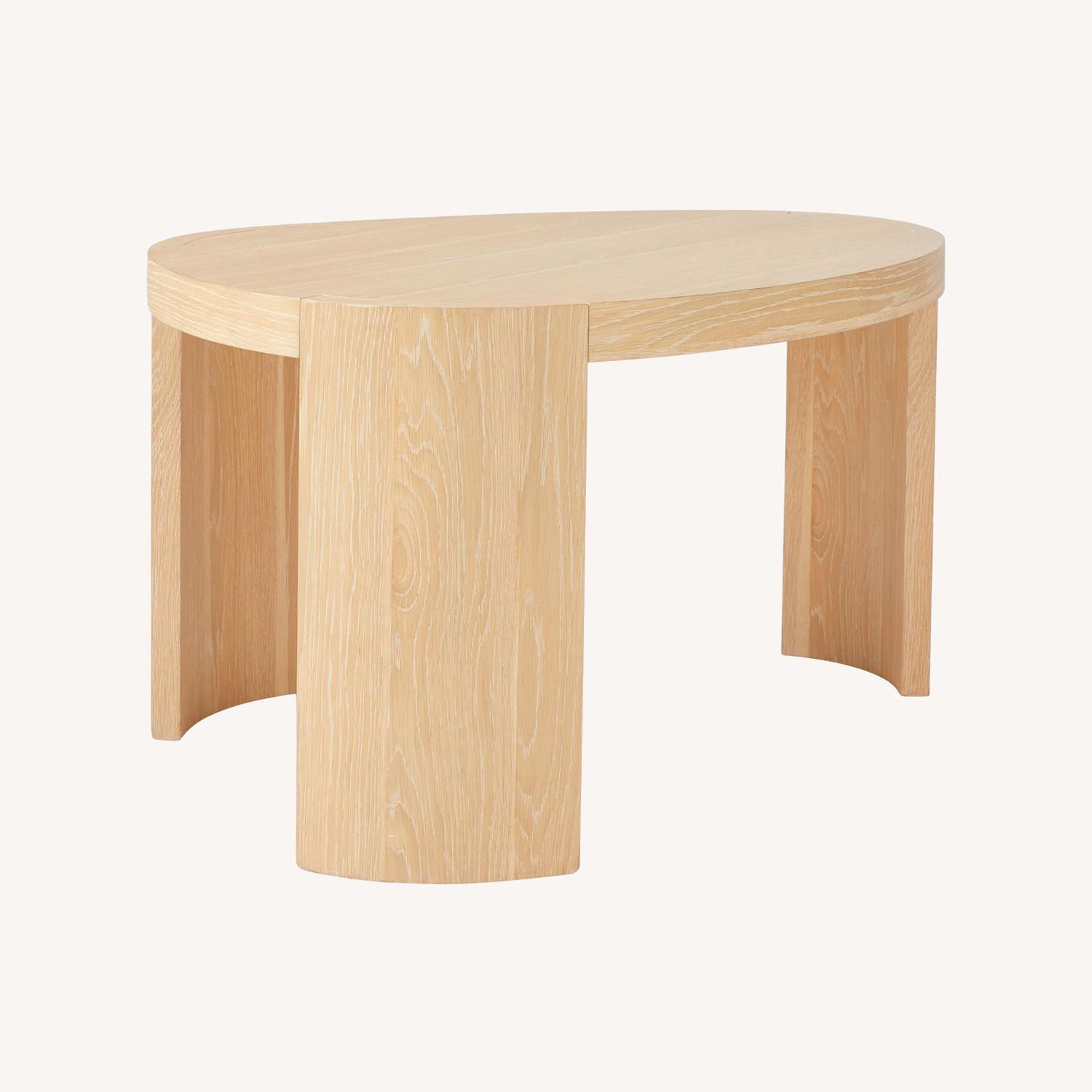 West Elm Washed Oak Play Table - image-0