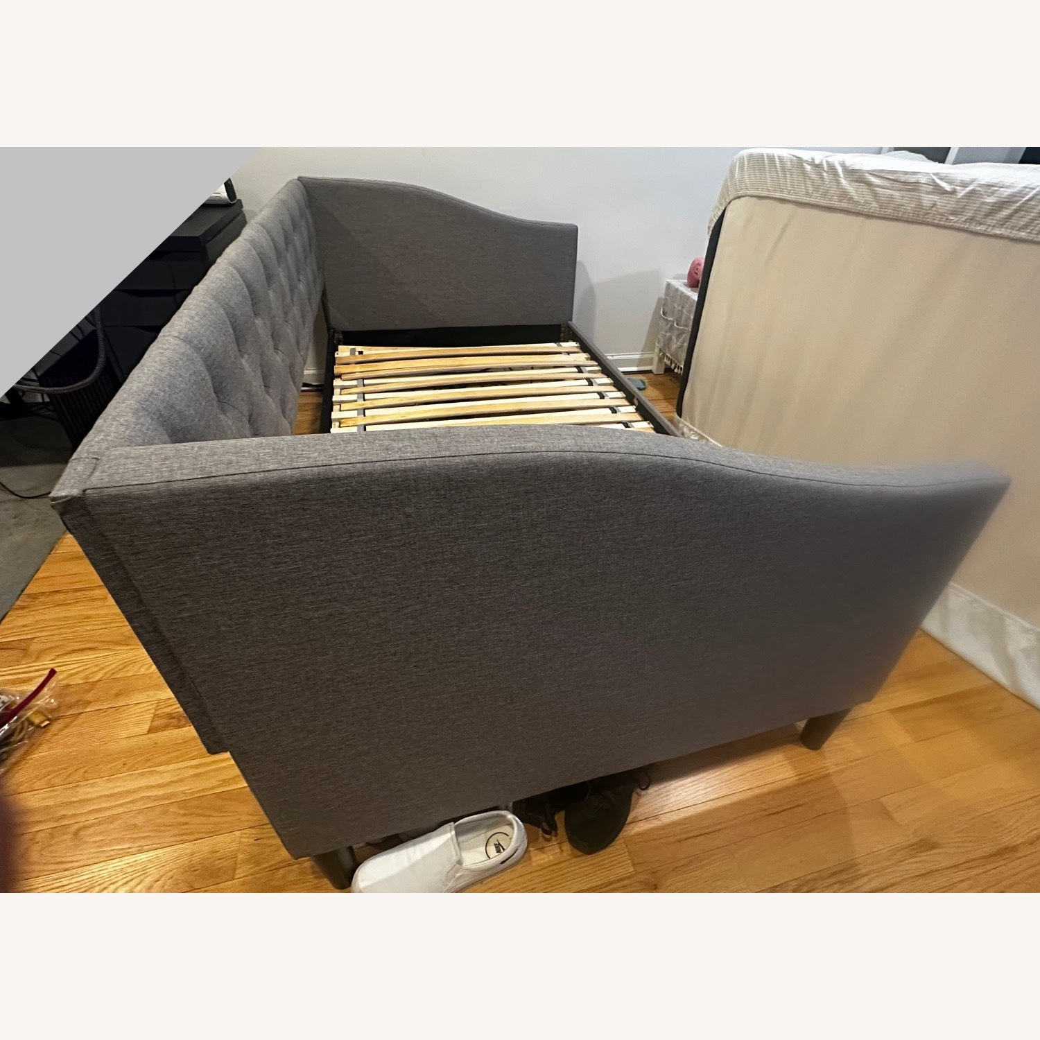 Penville Upholstered Twin Daybed, Light Gray - image-2