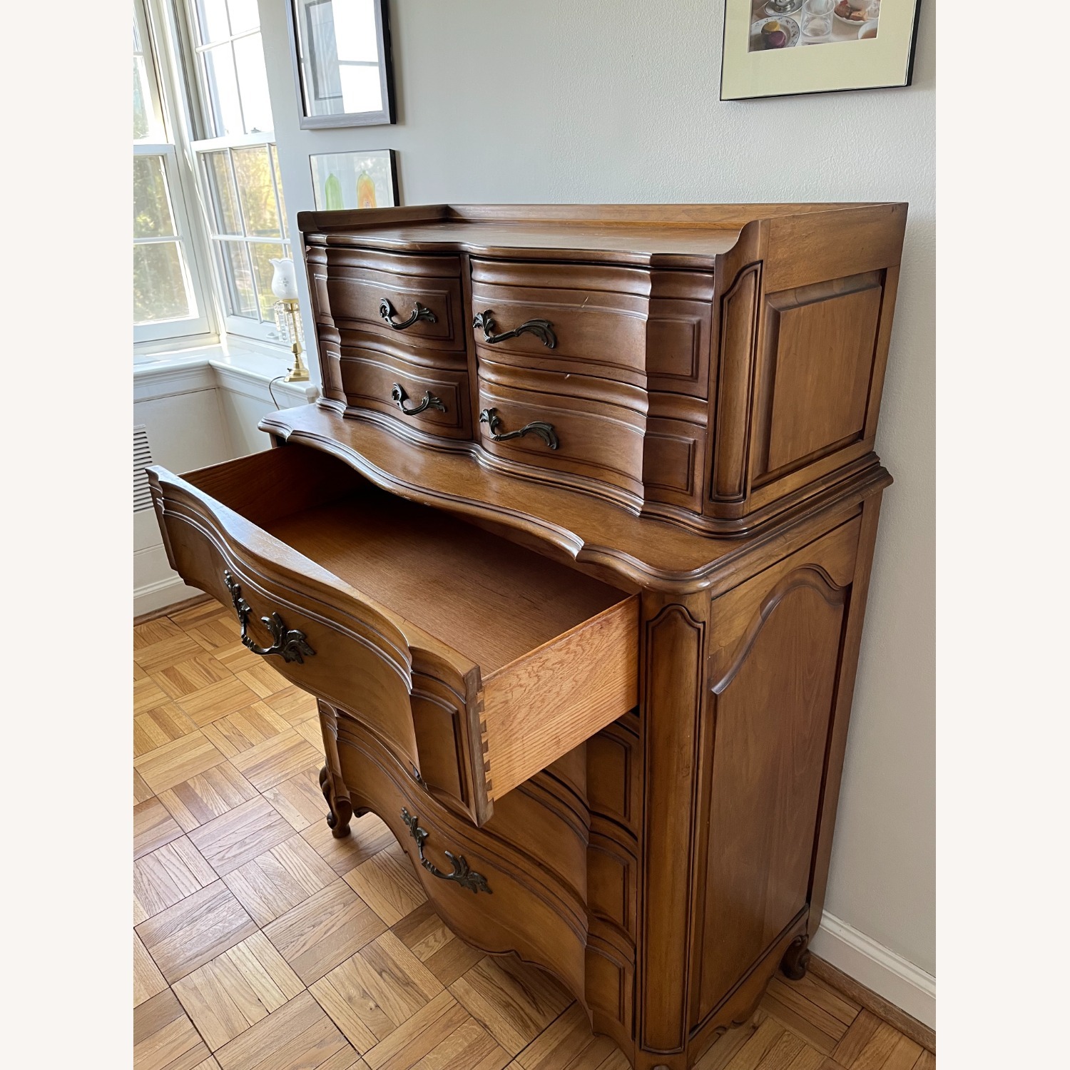 Wooden Antique Multi Drawer Dresser - image-4