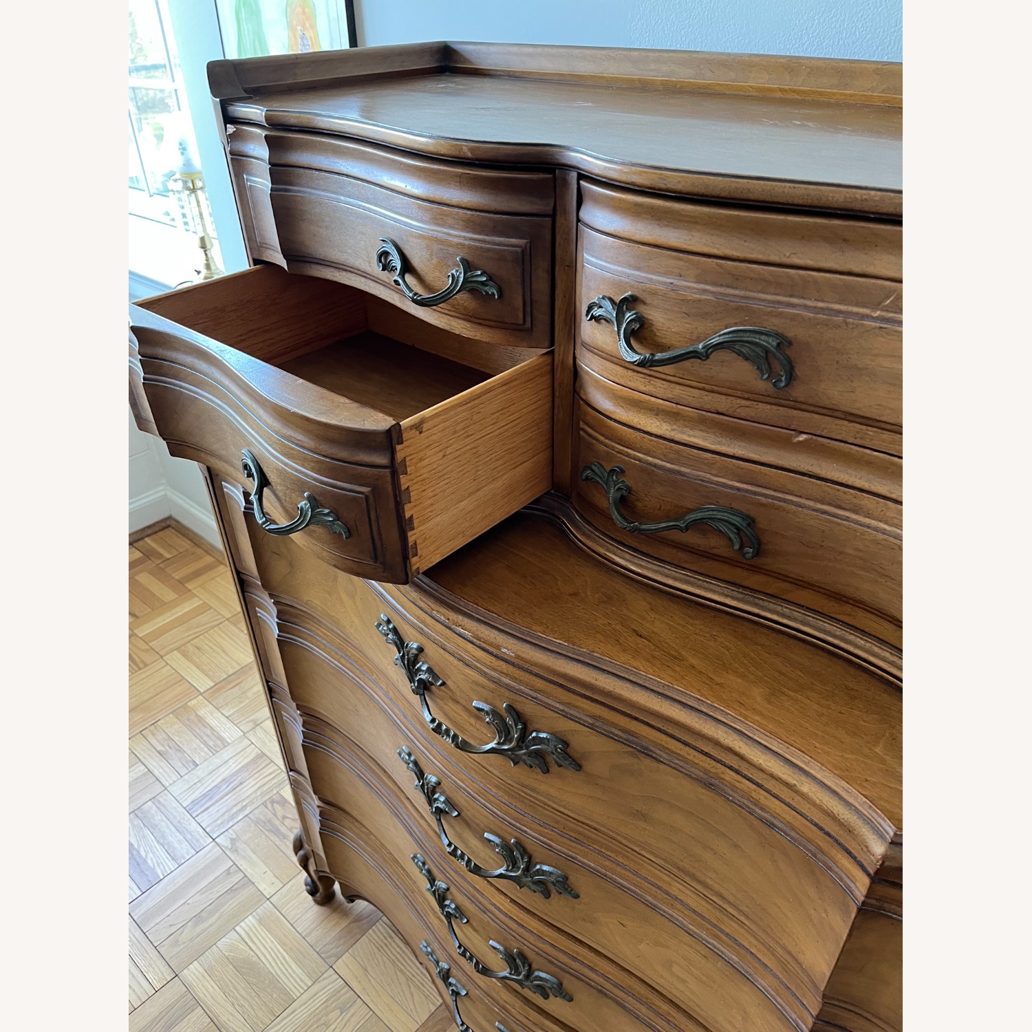 Wooden Antique Multi Drawer Dresser - image-5