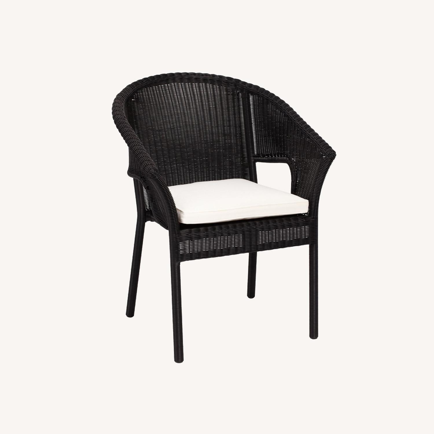 Pottery Barn Palmetto Wicker Stackable Dining Chair - image-0