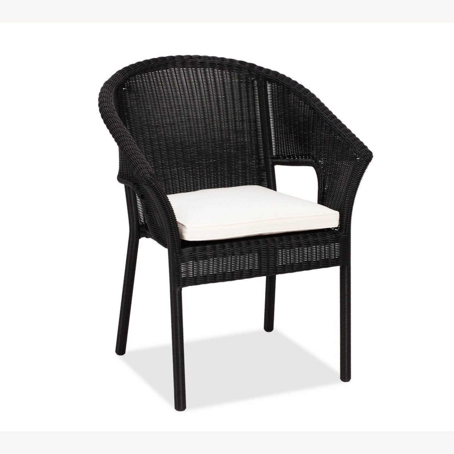 Pottery Barn Palmetto Wicker Stackable Dining Chair - image-1