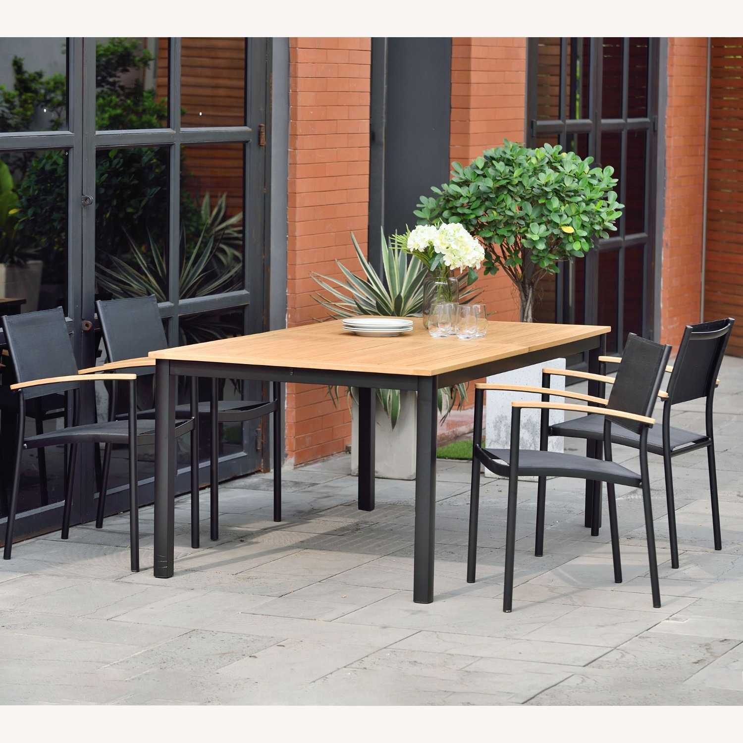 Pottery Barn Santa Ana Mesh Dining Armchair - image-1