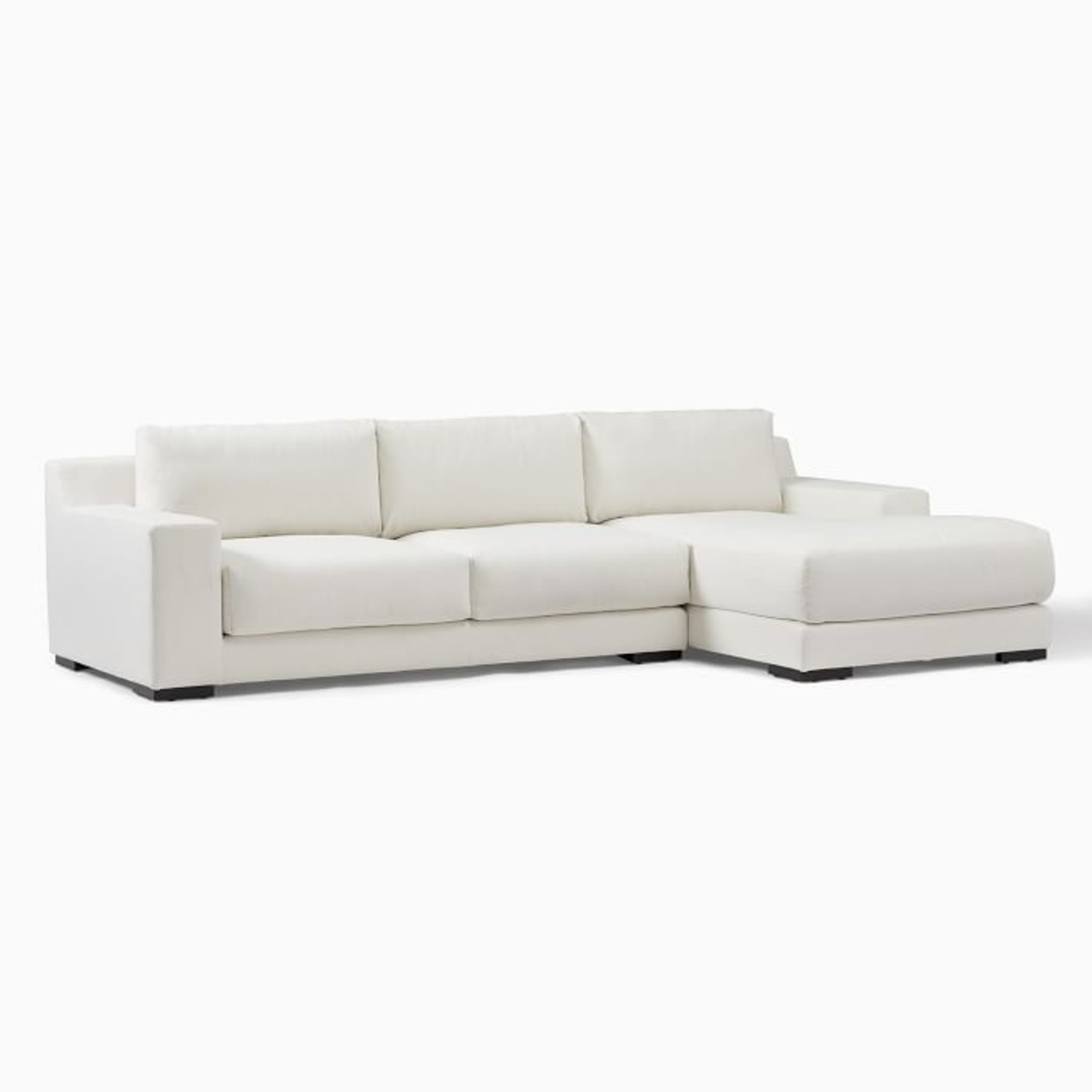 West Elm Dalton White Sectional - image-4