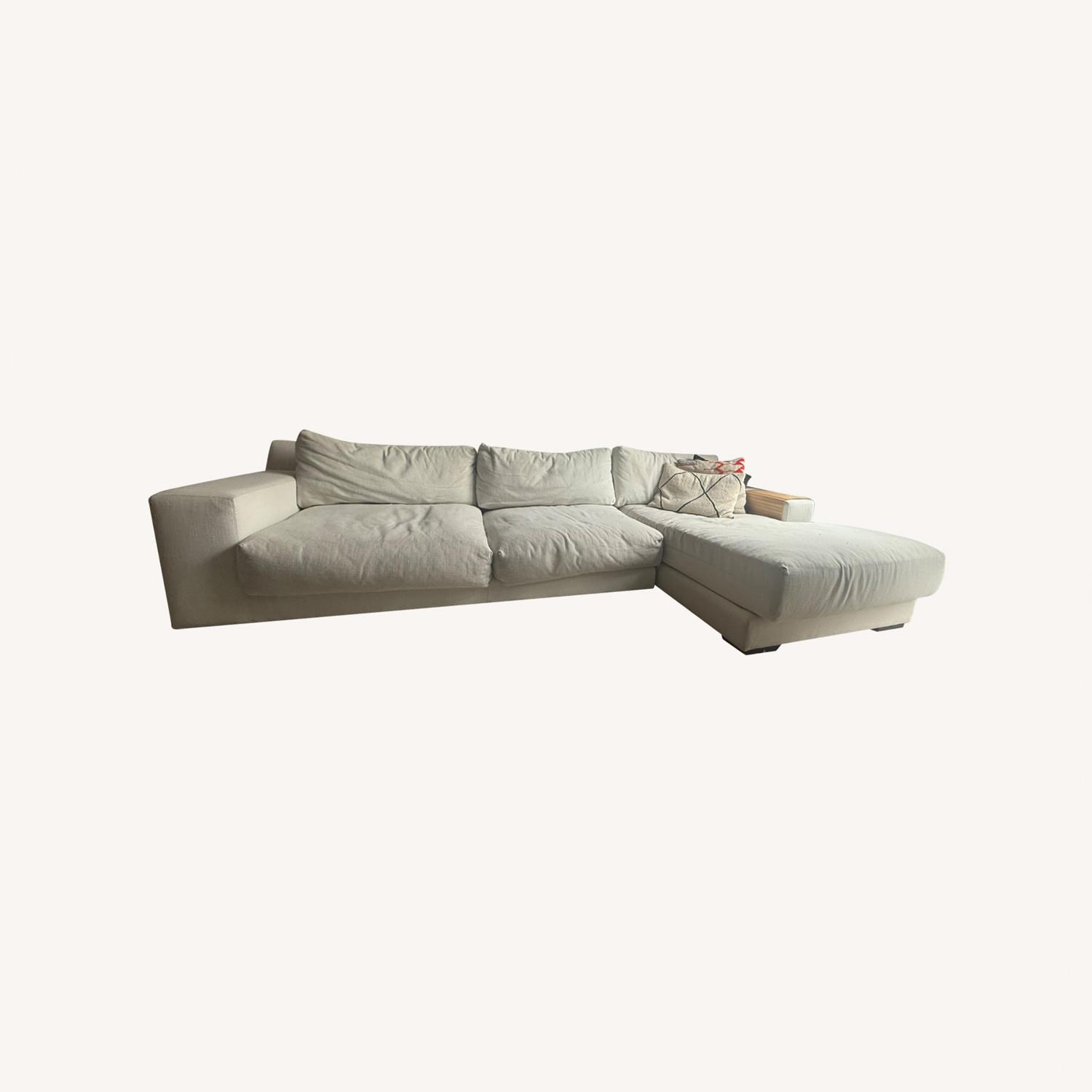 West Elm Dalton White Sectional - image-5