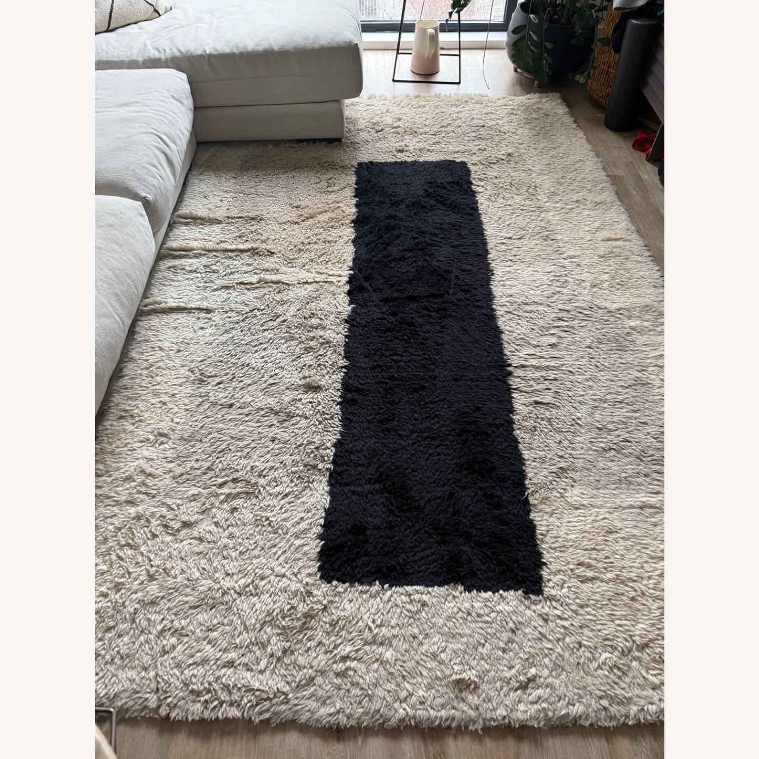 Nordic Knots Monolith Shag Rug - image-1