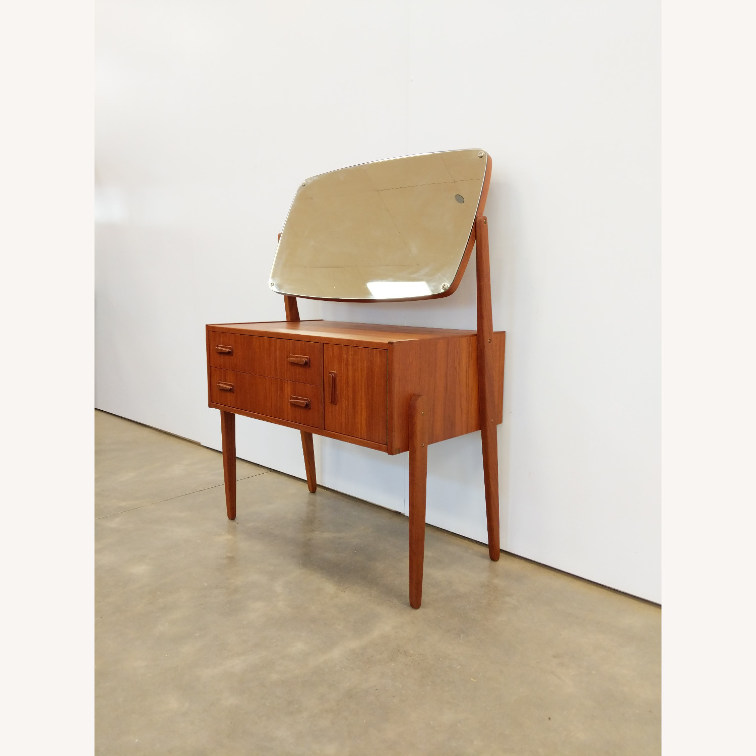 Vintage Danish Modern Teak Vanity - image-2