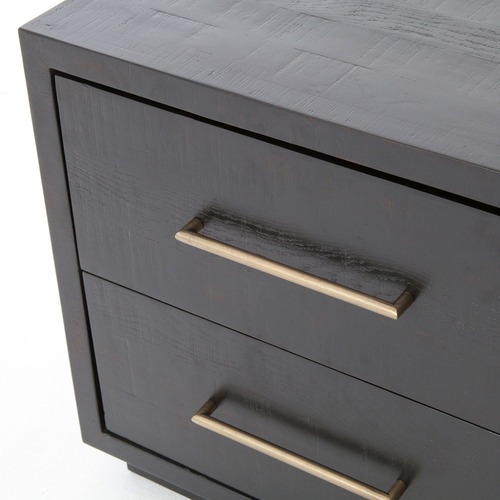 Used West Elm Alexa Burnished Pedestal 2-Drawer for sale on AptDeco